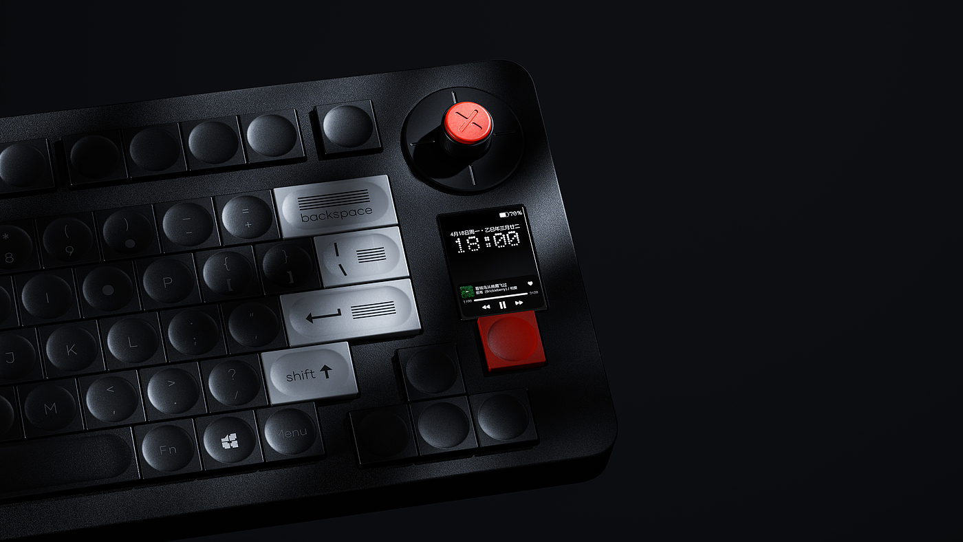 Original design，customized keyboard，Membrane keyboard，Minimalism，Retro style，keyboard，Interesting design，Aluminum alloy products，