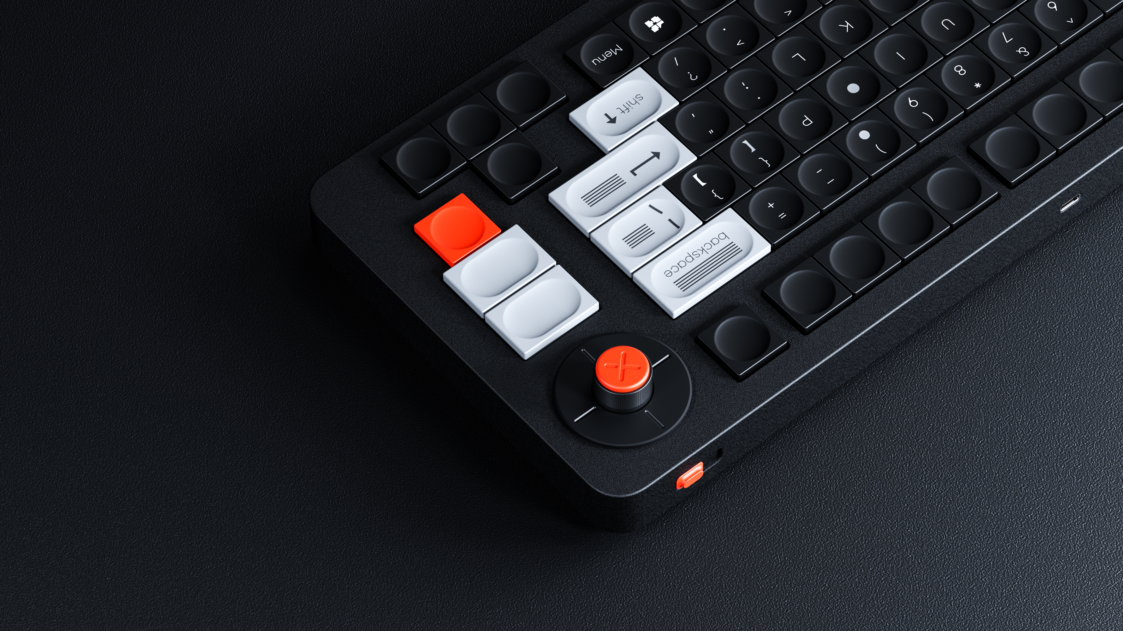 Original design，customized keyboard，Membrane keyboard，Minimalism，Retro style，keyboard，Interesting design，Aluminum alloy products，