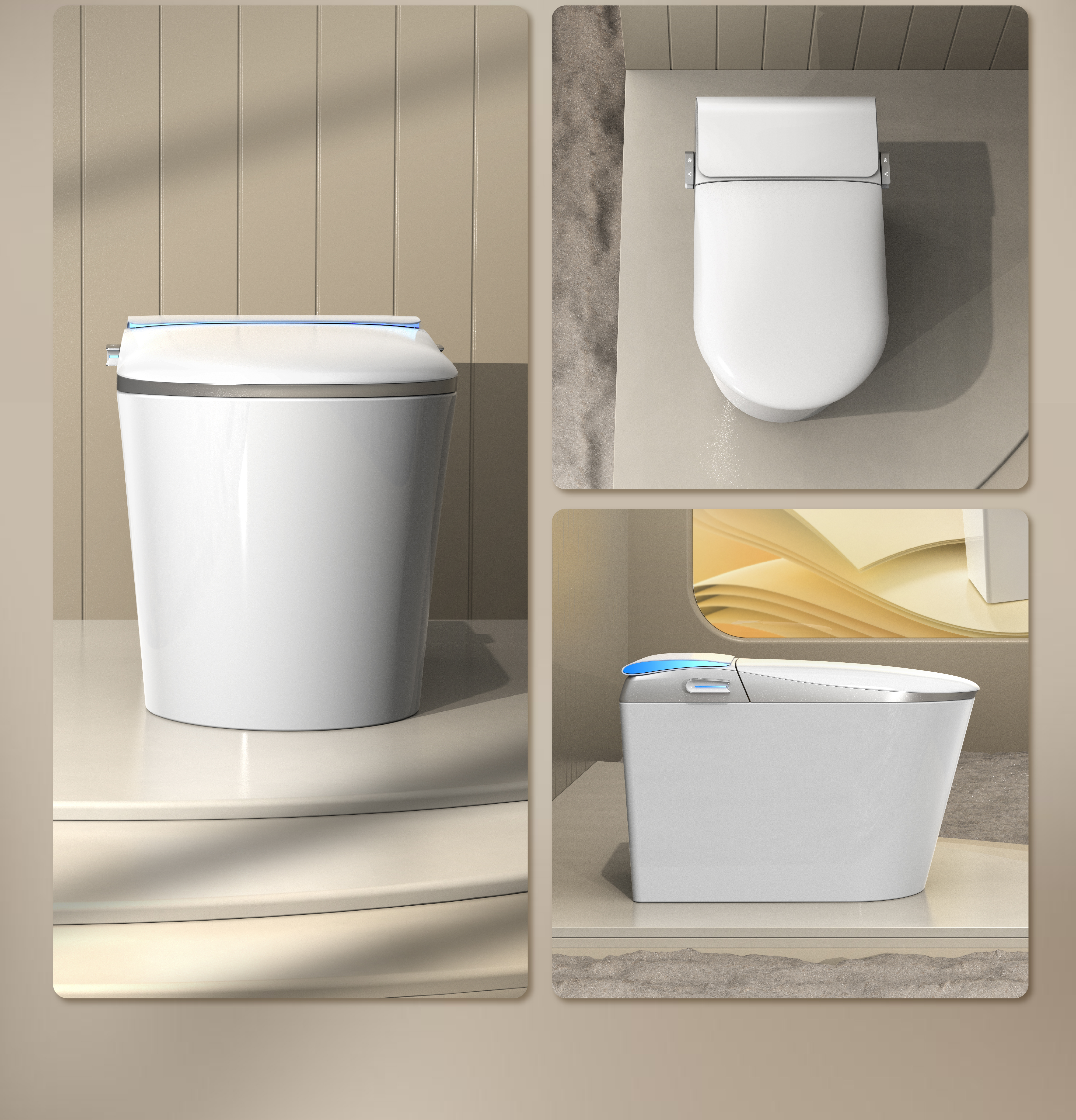 product design，Intelligent toilet，industrial design，