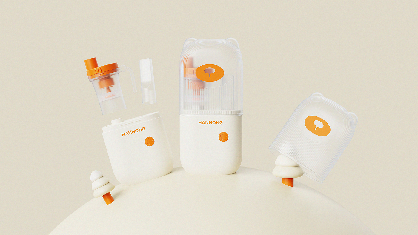 Atomizer，Children's medical treatment，children，medical care，panda，bear，animal，