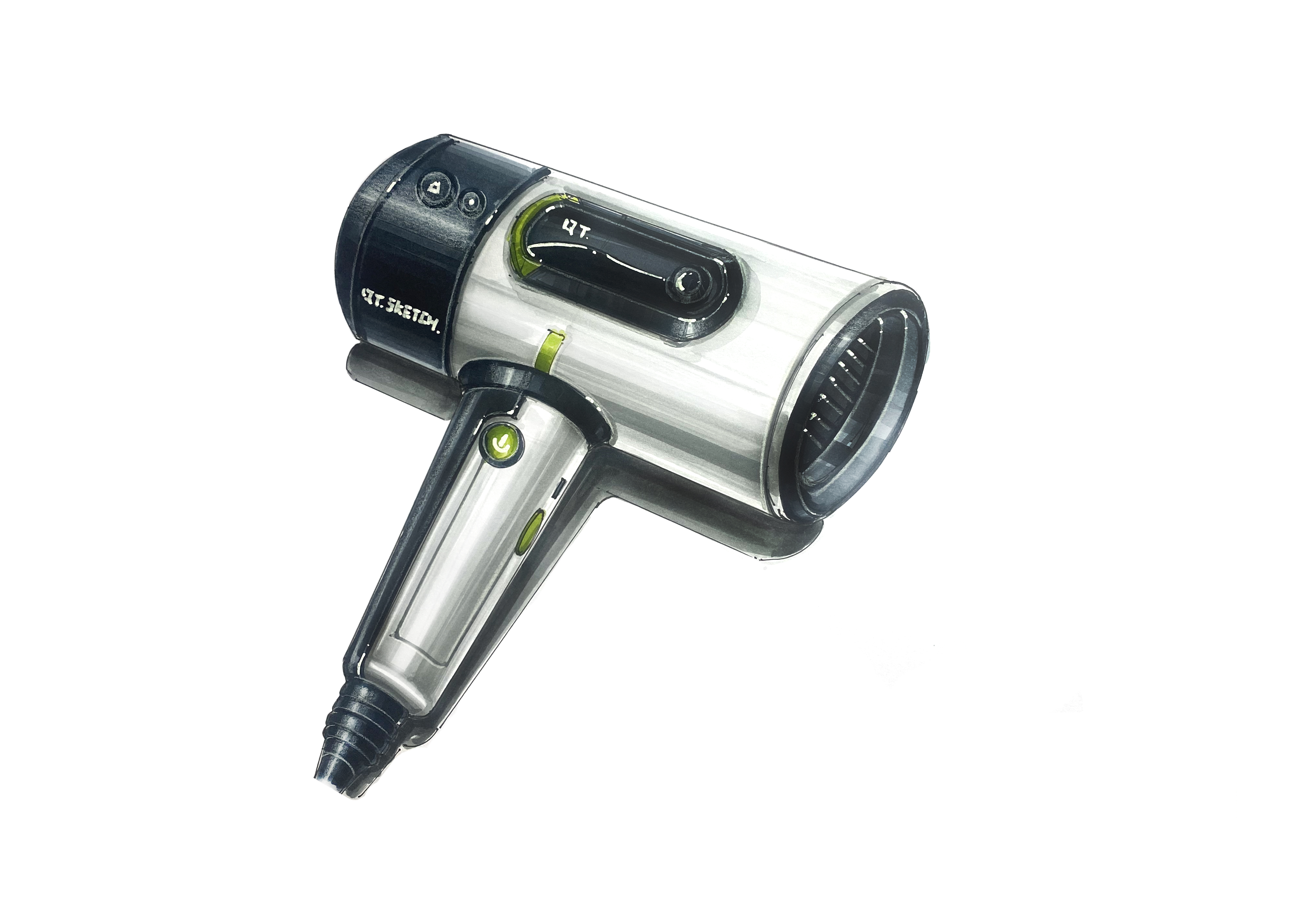 Mark pen hand-painted, product design hand-painted, industrial design hand-painted，