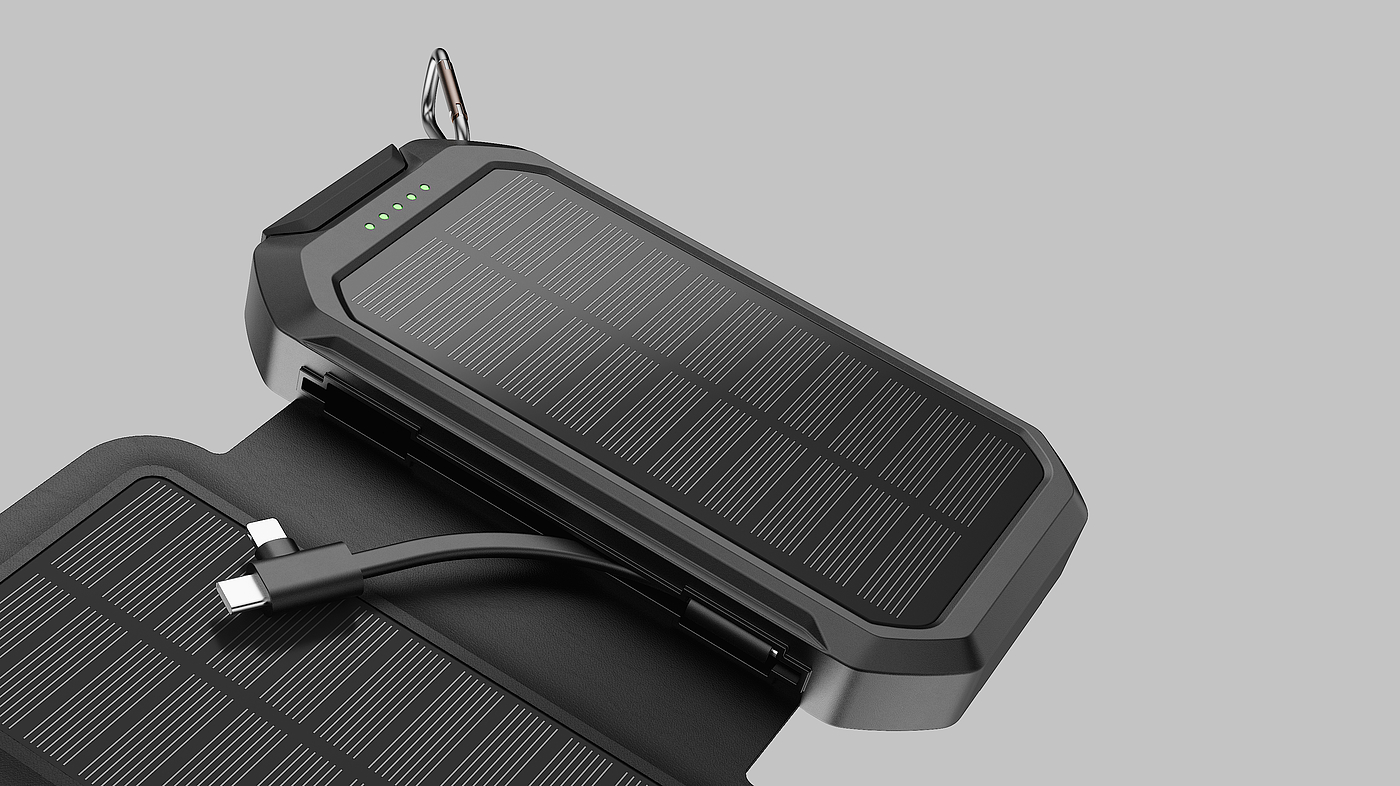 portable battery，portable source，3C digital，Solar charging treasure，Original design，