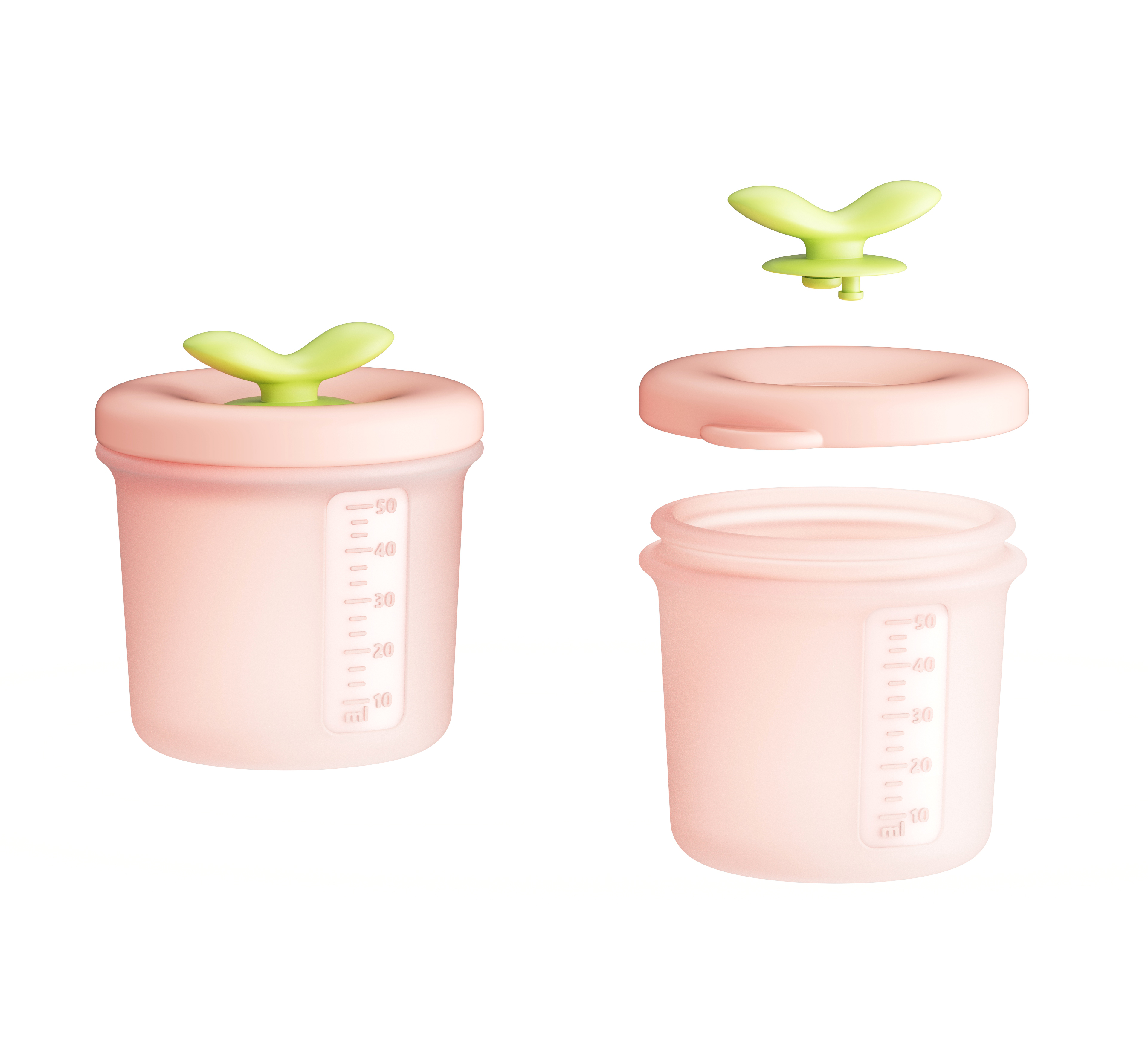 Silicone food supplement box，