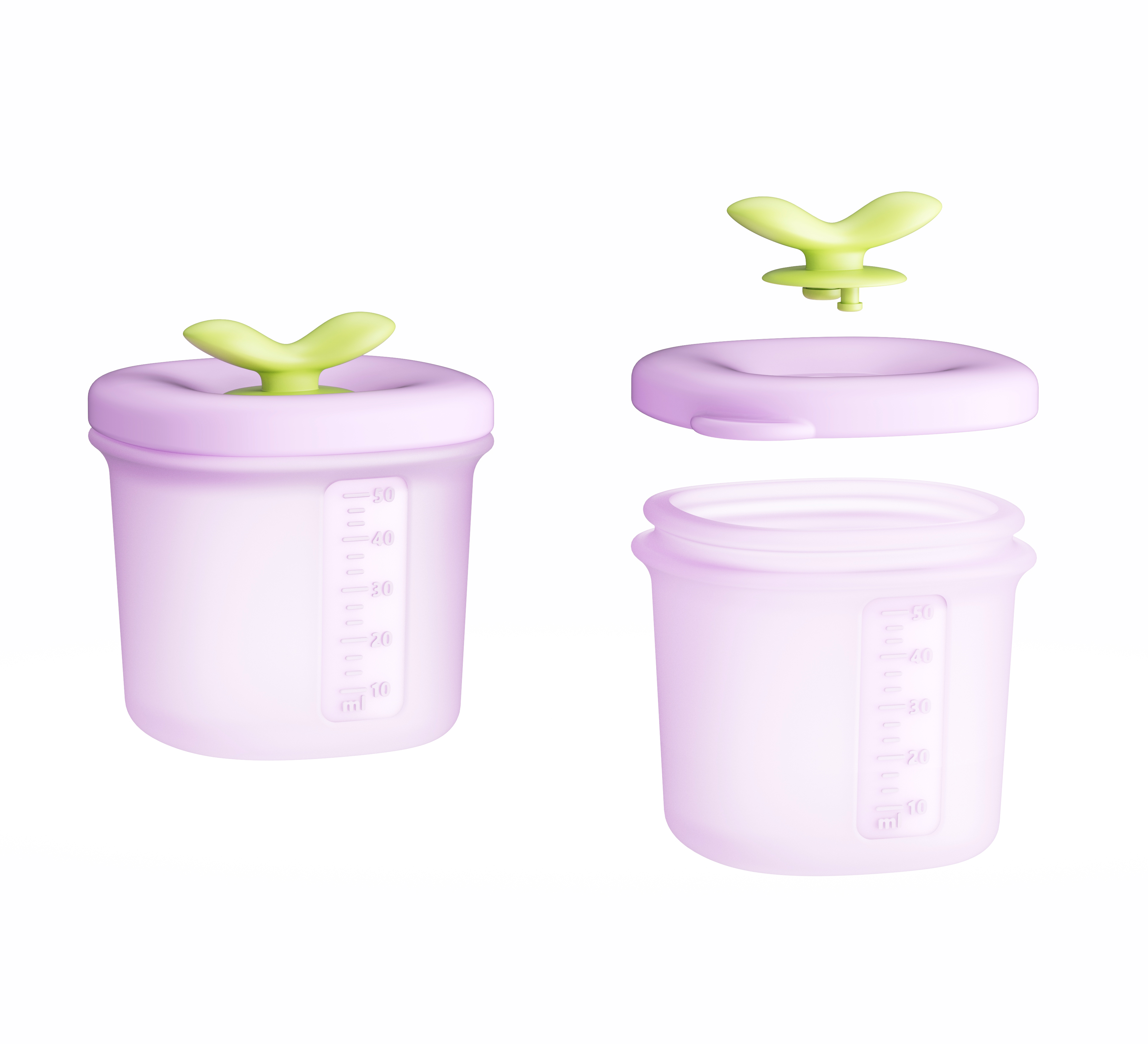 Silicone food supplement box，