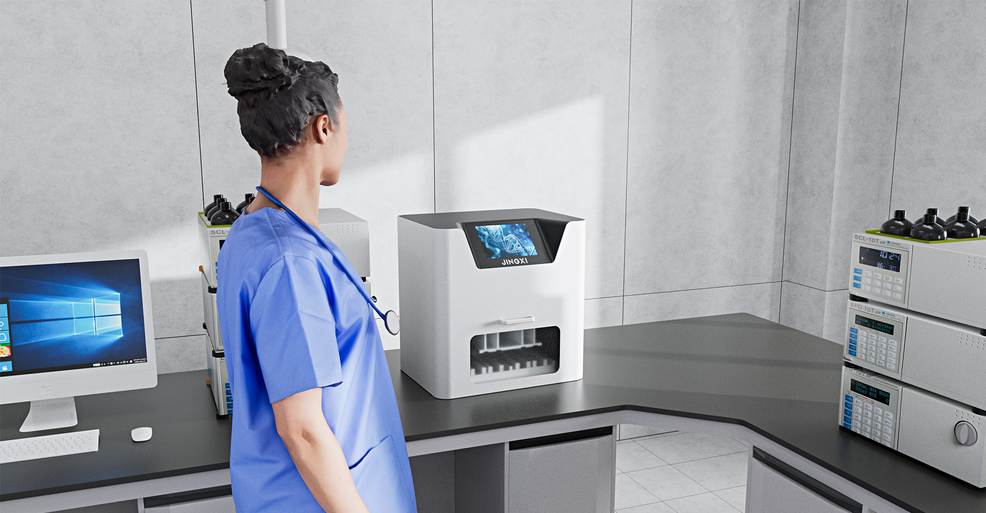 Design of Nucleic Acid Extraction Instrument，Medical instrument design，Design of Medical Detector，Medical equipment design，Medical device design，Medical product design，Appearance design，Structural design，