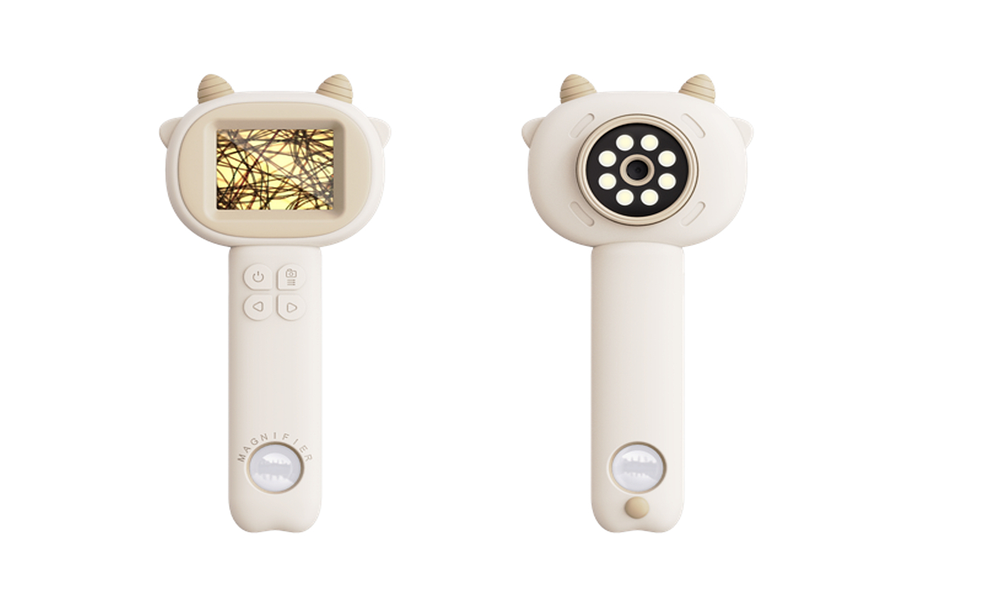 magnifier，Microscope，children，sheep，IP image，adorable，cute image，