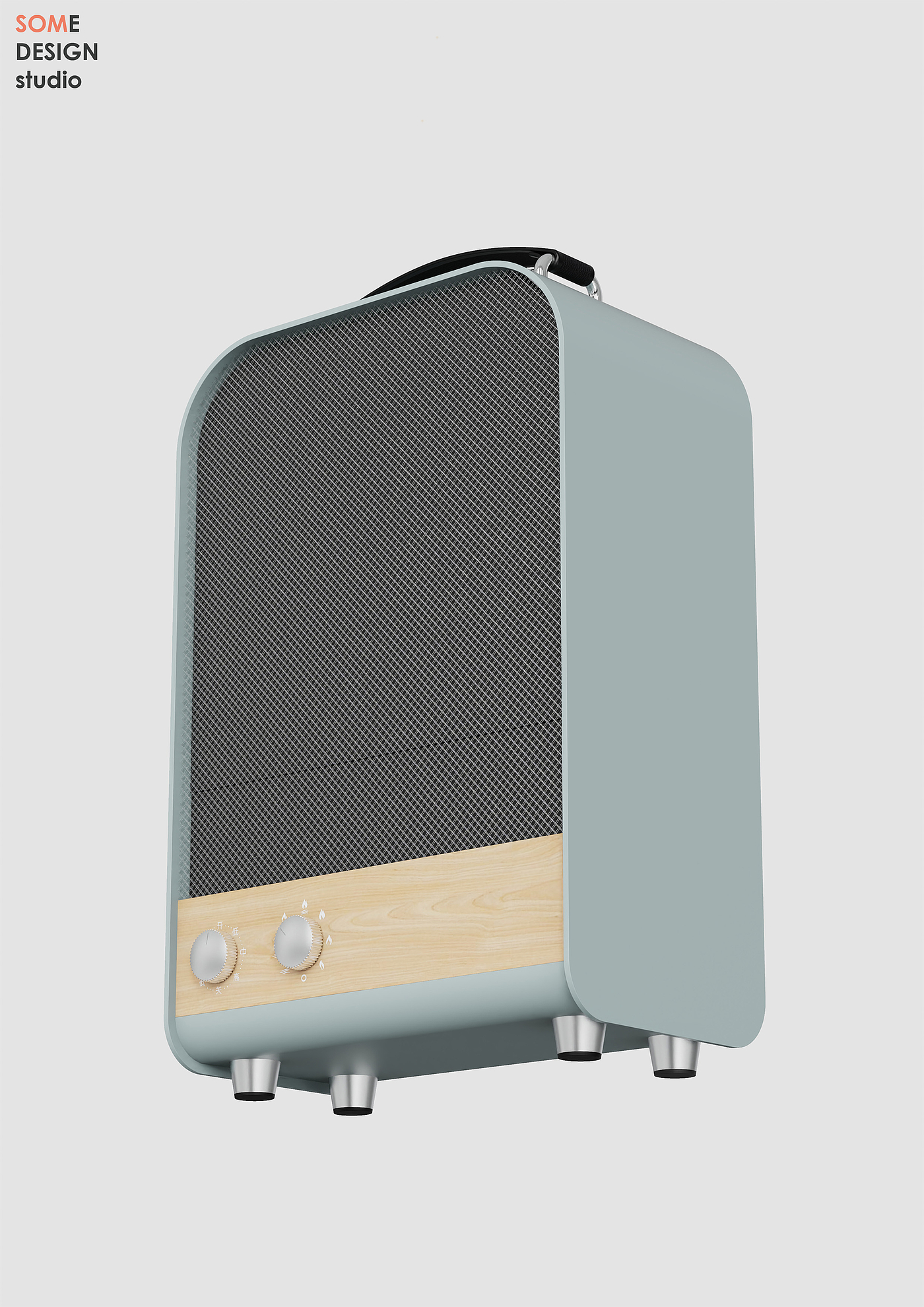 Home appliance design，Electric heating furnace design，Home product design，Modern minimalist retro style，Home Style Product Design，Sheet metal products，