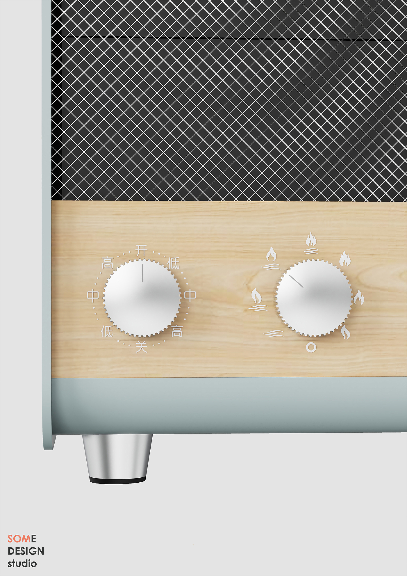 Home appliance design，Electric heating furnace design，Home product design，Modern minimalist retro style，Home Style Product Design，Sheet metal products，