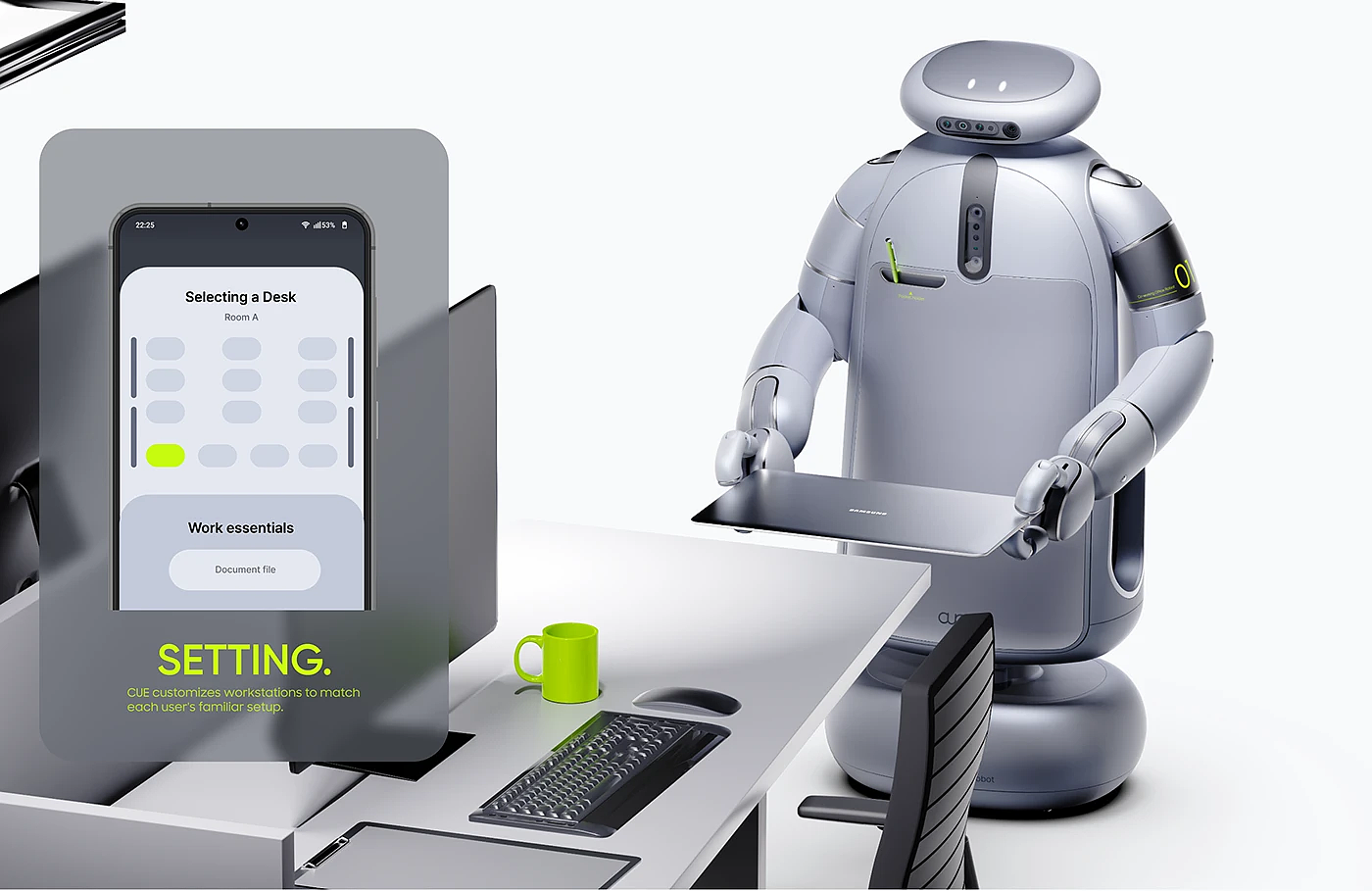 CUE，intelligent robot，Machine AI Teammate，Shared Office，