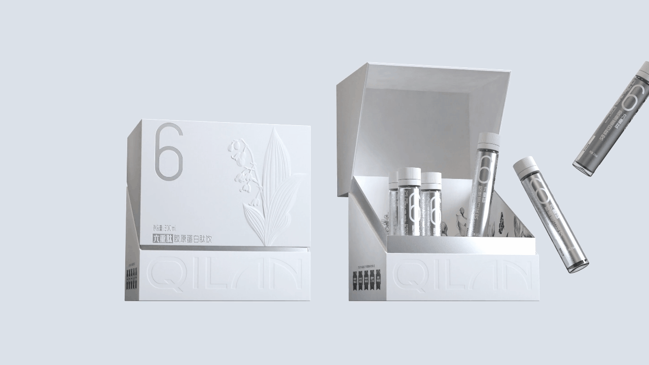 Collagen Peptide Oral Liquid Packaging，Packaging Design of Health Products Oral Liquid，Collagen Peptide Product Packaging Design，