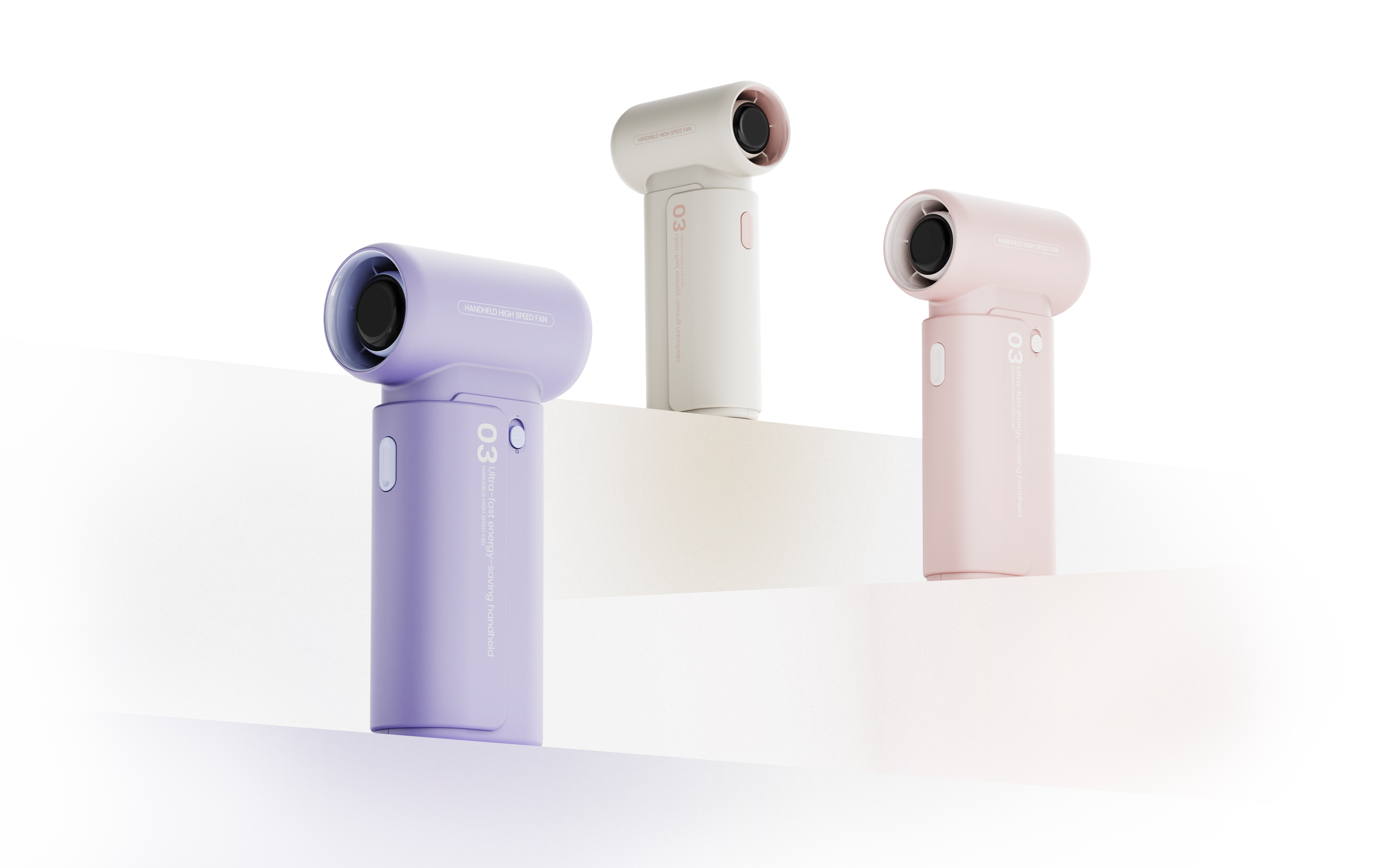 Handheld fan，Simple design，product design，high speed fan，