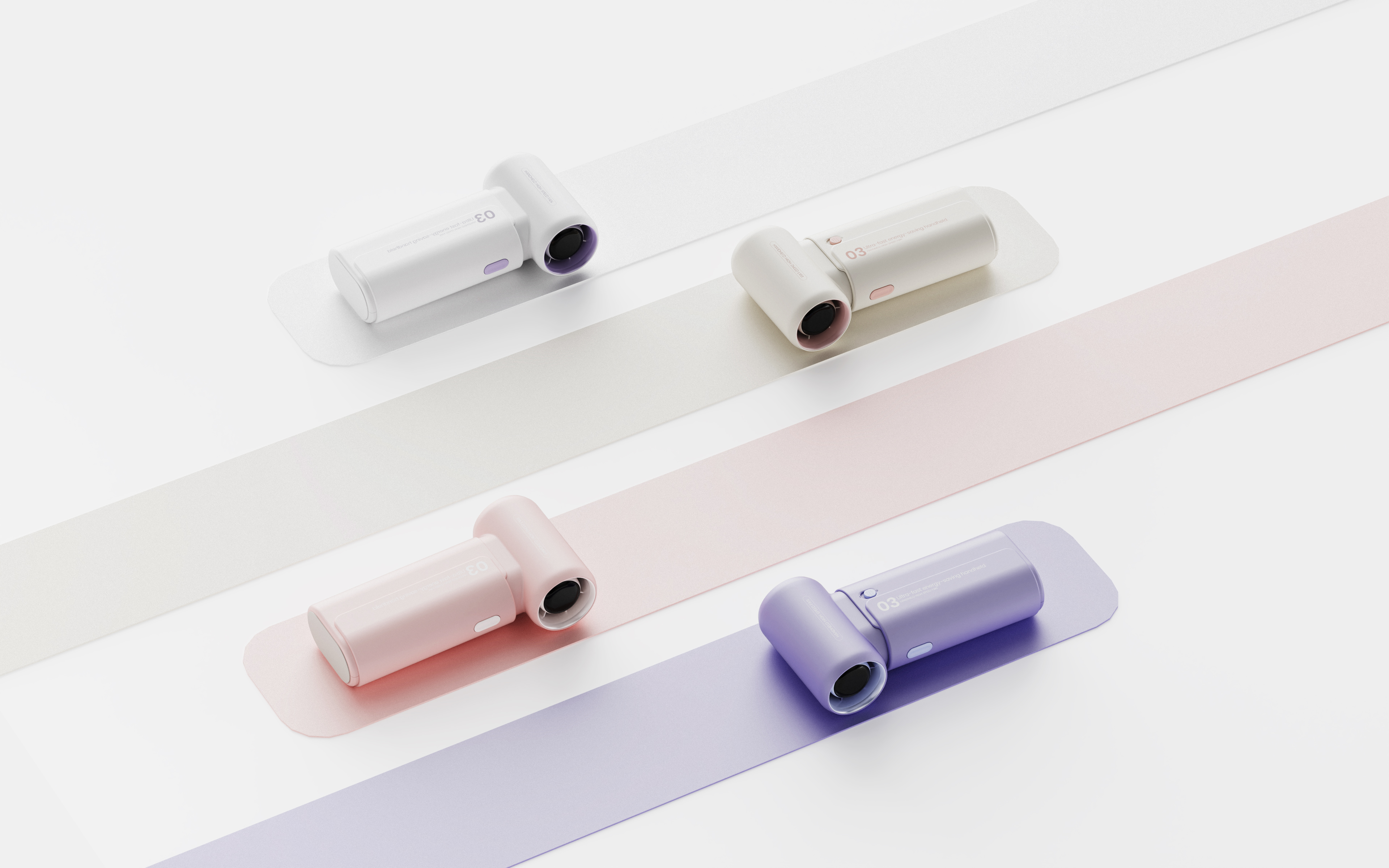 Handheld fan，Simple design，product design，high speed fan，