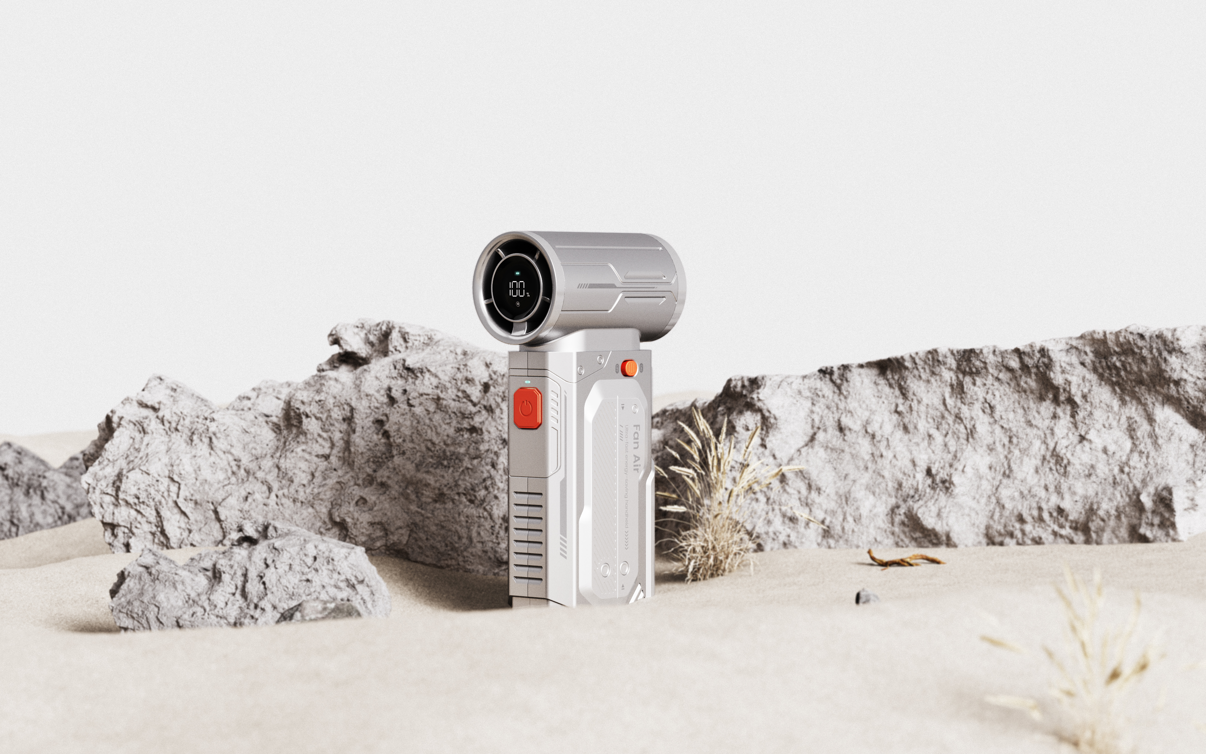 high speed fan，Mecha wind，Handheld fan，product design，