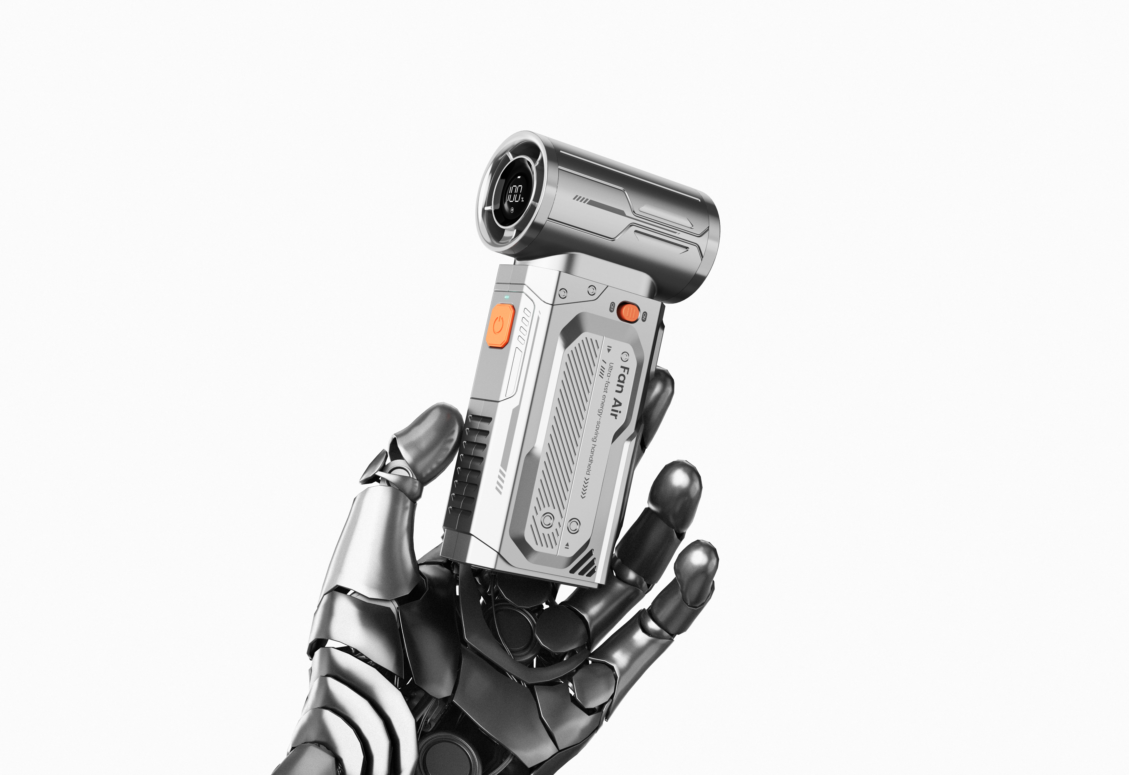 high speed fan，Mecha wind，Handheld fan，product design，