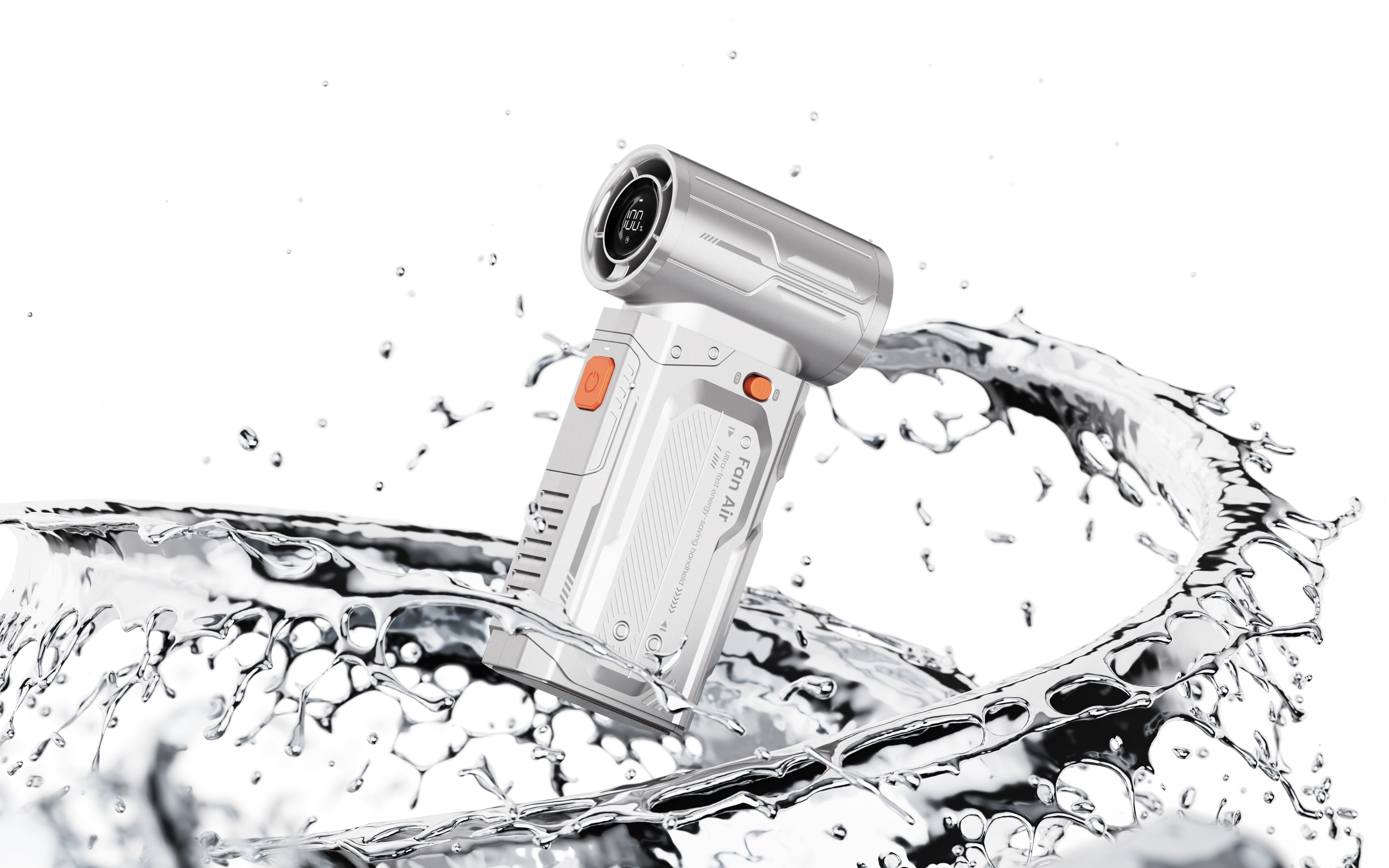 high speed fan，Mecha wind，Handheld fan，product design，