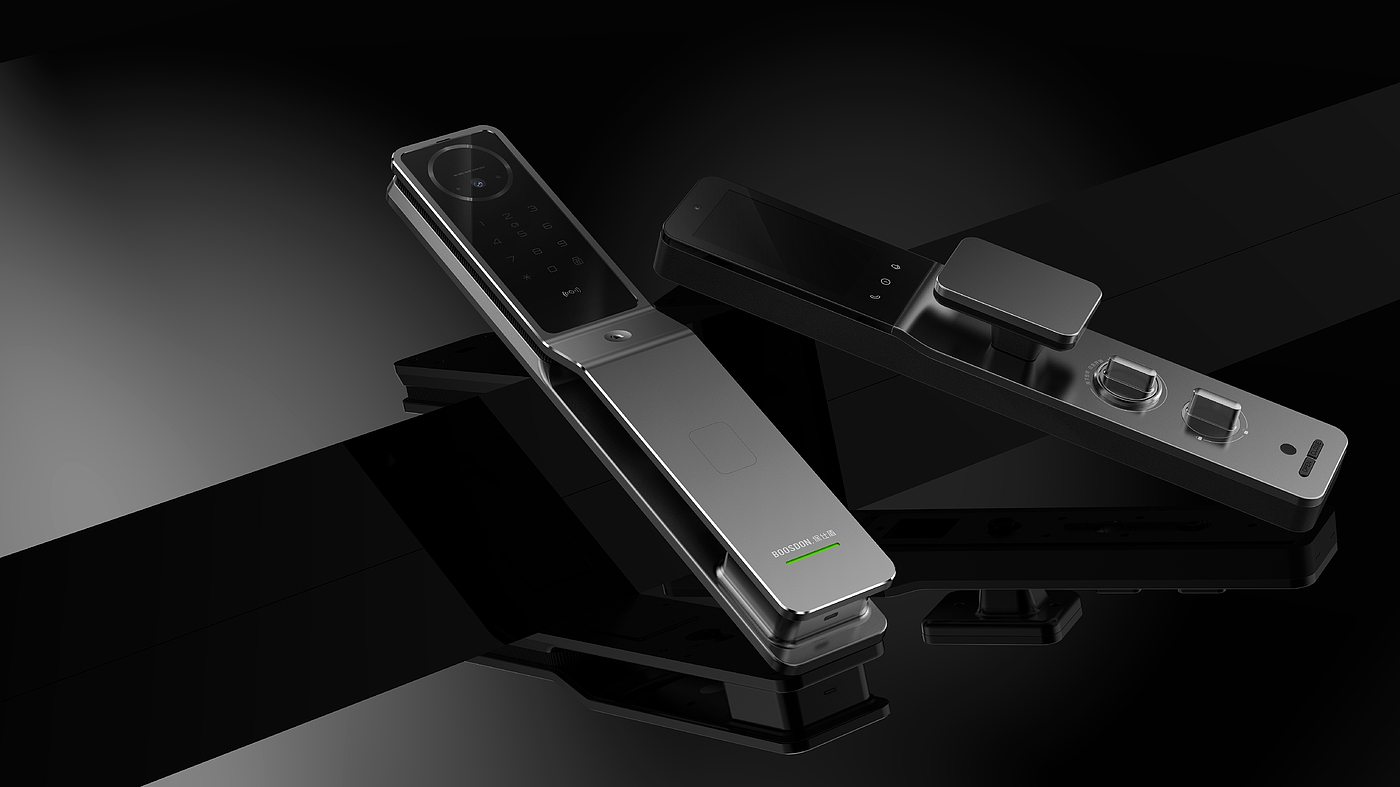 Product design, smart home, smart door lock, simple，