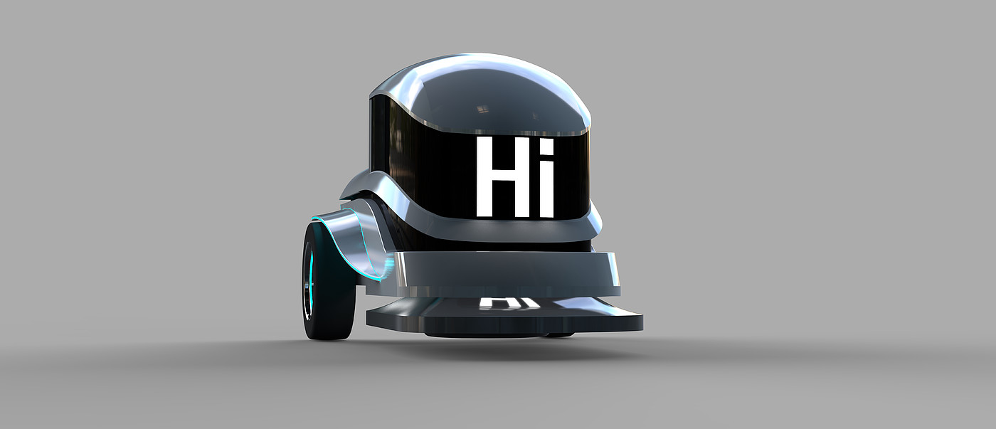 unmanned sweeper，interactive，conceptual design，Small Equipment Appearance Design Appearance，