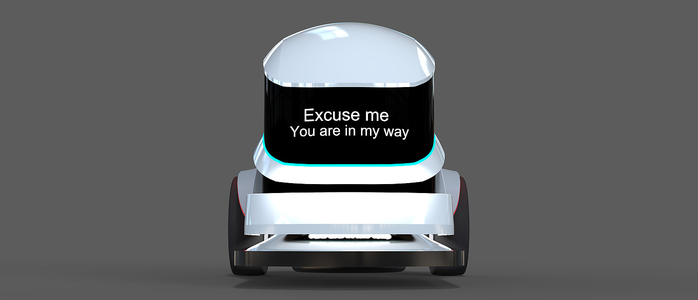 unmanned sweeper，interactive，conceptual design，Small Equipment Appearance Design Appearance，