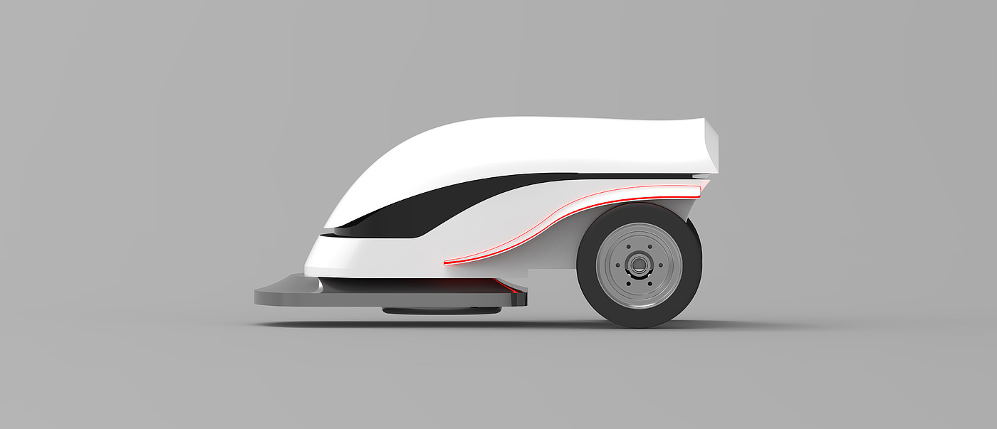 unmanned sweeper，interactive，conceptual design，Small Equipment Appearance Design Appearance，