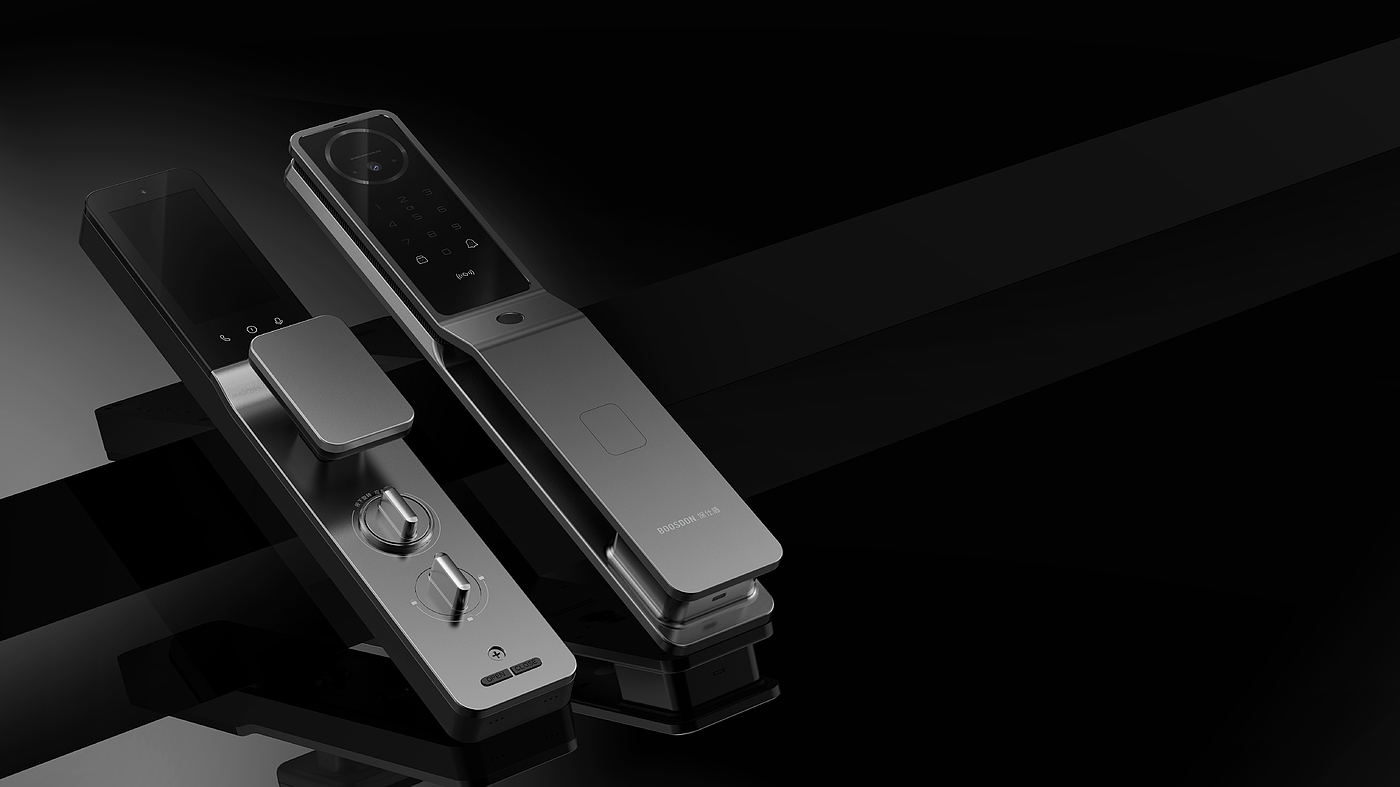 Product design, smart home, smart door lock, simple，