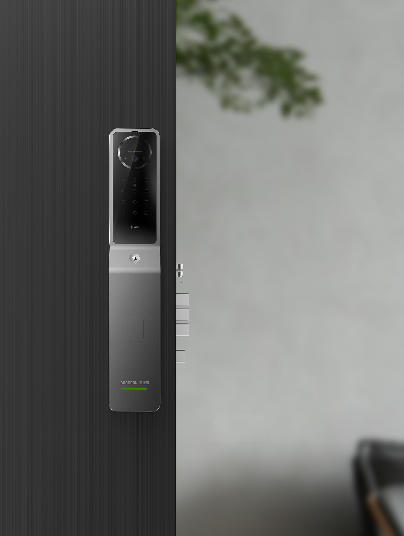 Product design, smart home, smart door lock, simple，