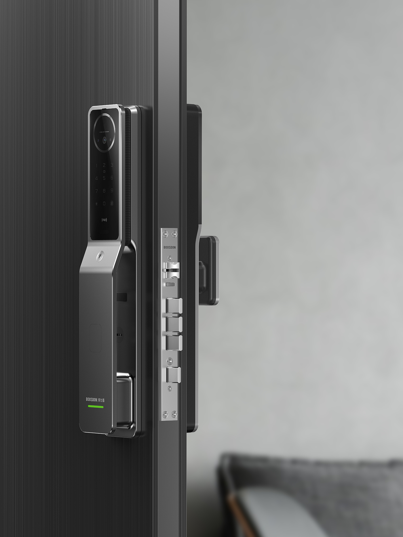 Product design, smart home, smart door lock, simple，