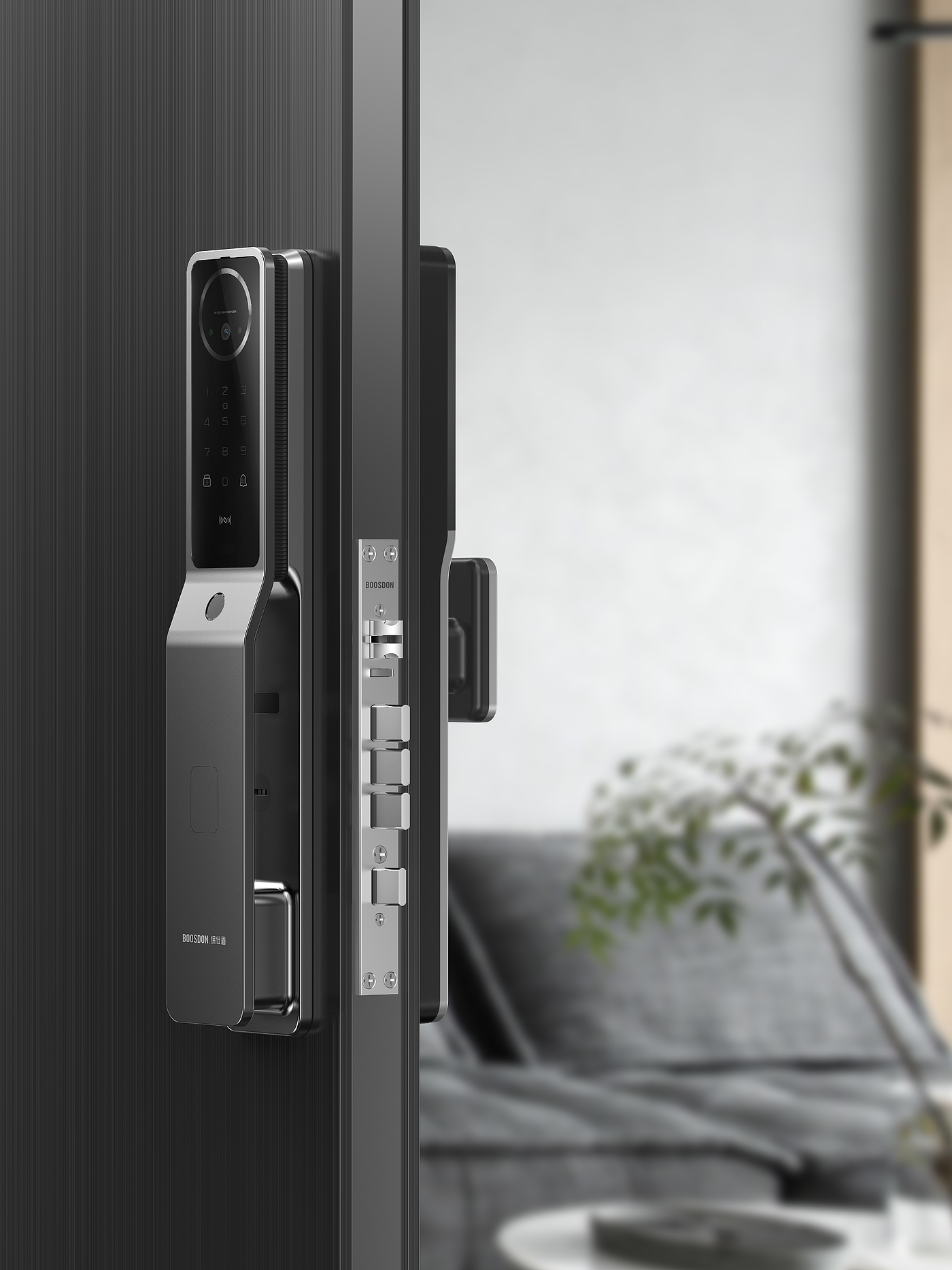Product design, smart home, smart door lock, simple，