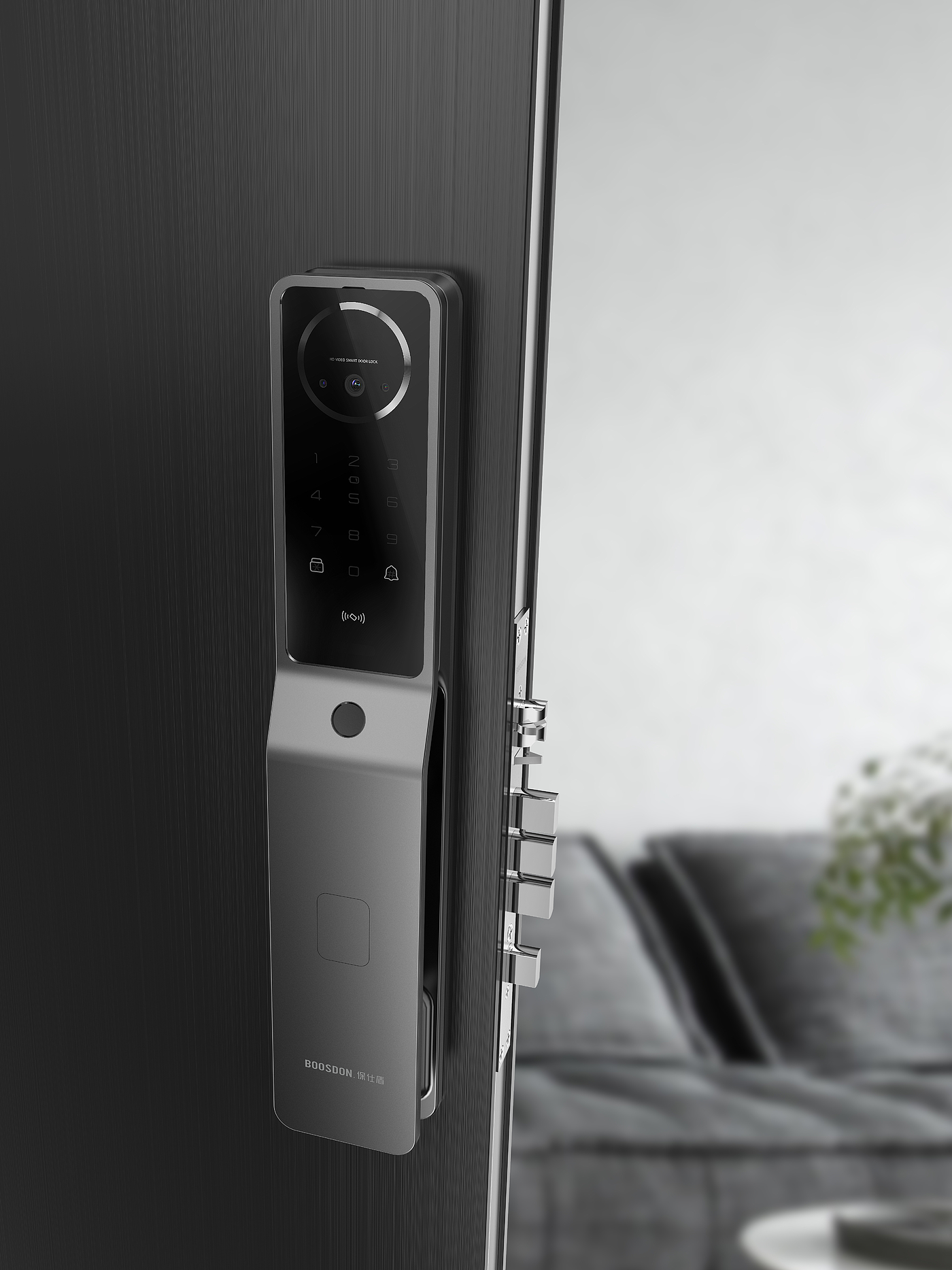Product design, smart home, smart door lock, simple，