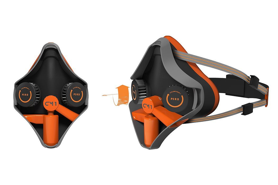 Cyclone Mask，Ergonomics，face shield，