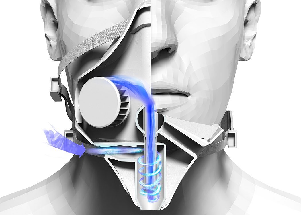 Cyclone Mask，人体工学，面罩，
