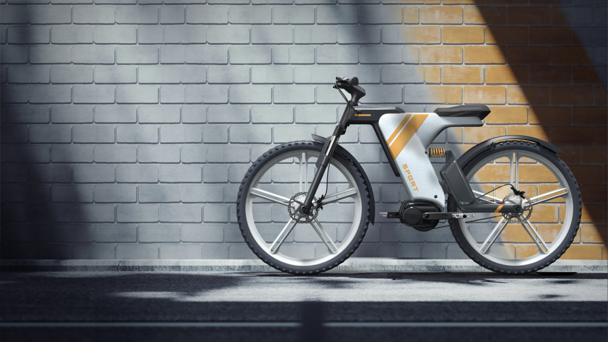 industrial design，Creative design，vehicle，Appearance design，Electric bicycle，