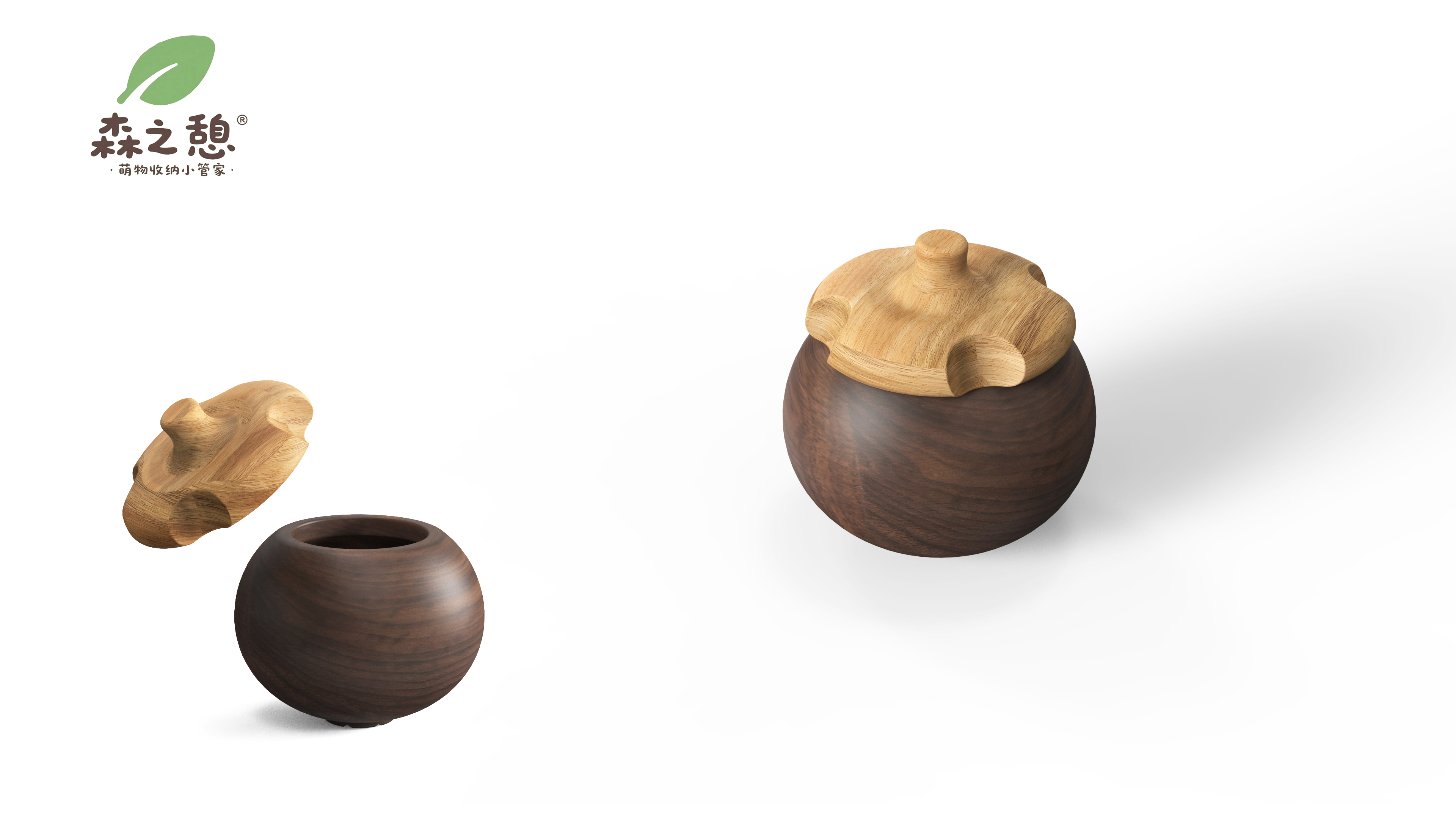 Mini Storage Wizard，wood temperature，geometric cute object，Healing Desktop Storage，MOE Fun Home Small，