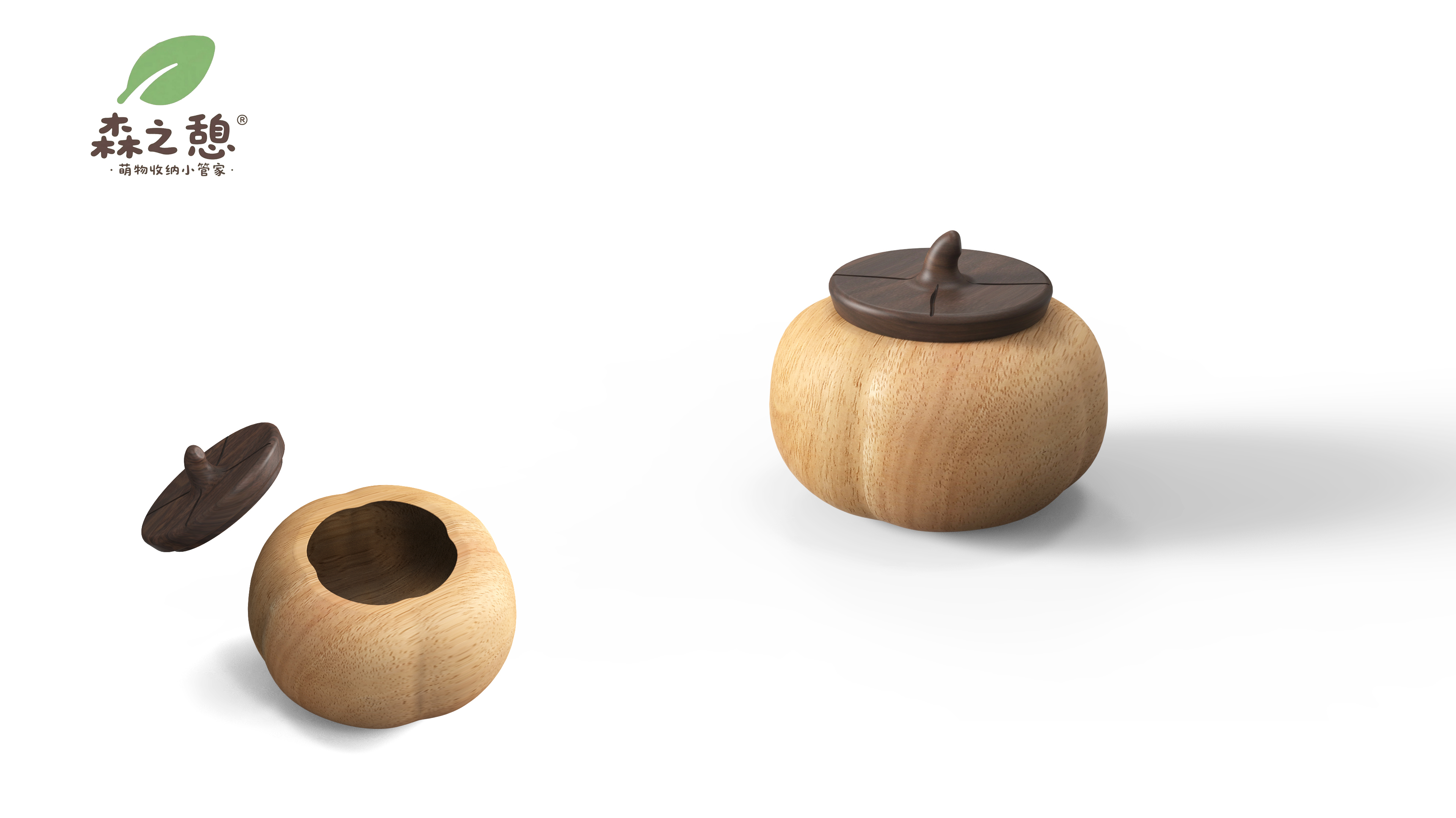 Mini Storage Wizard，wood temperature，geometric cute object，Healing Desktop Storage，MOE Fun Home Small，