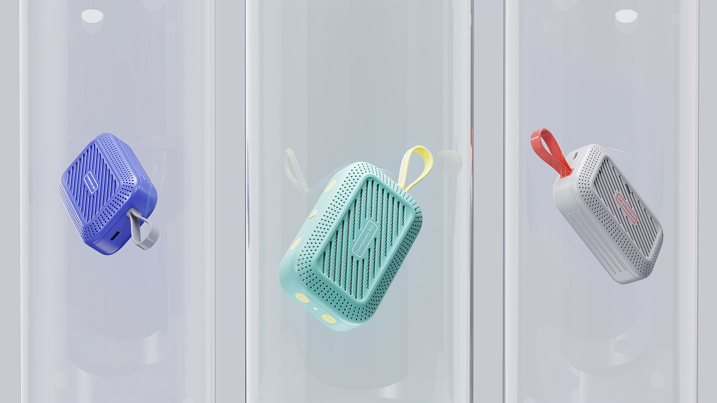 Bluetooth Speaker ，portable，camping，Product appearance design，same element variant，Rendering，