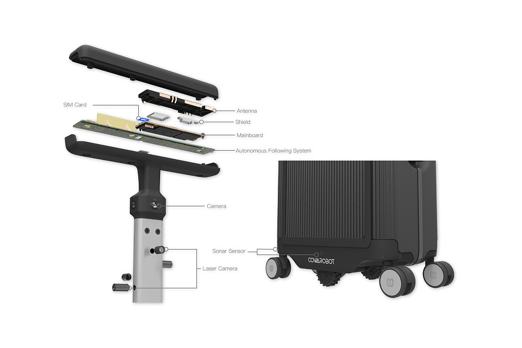 旅行箱，智能，Cowa Robot，