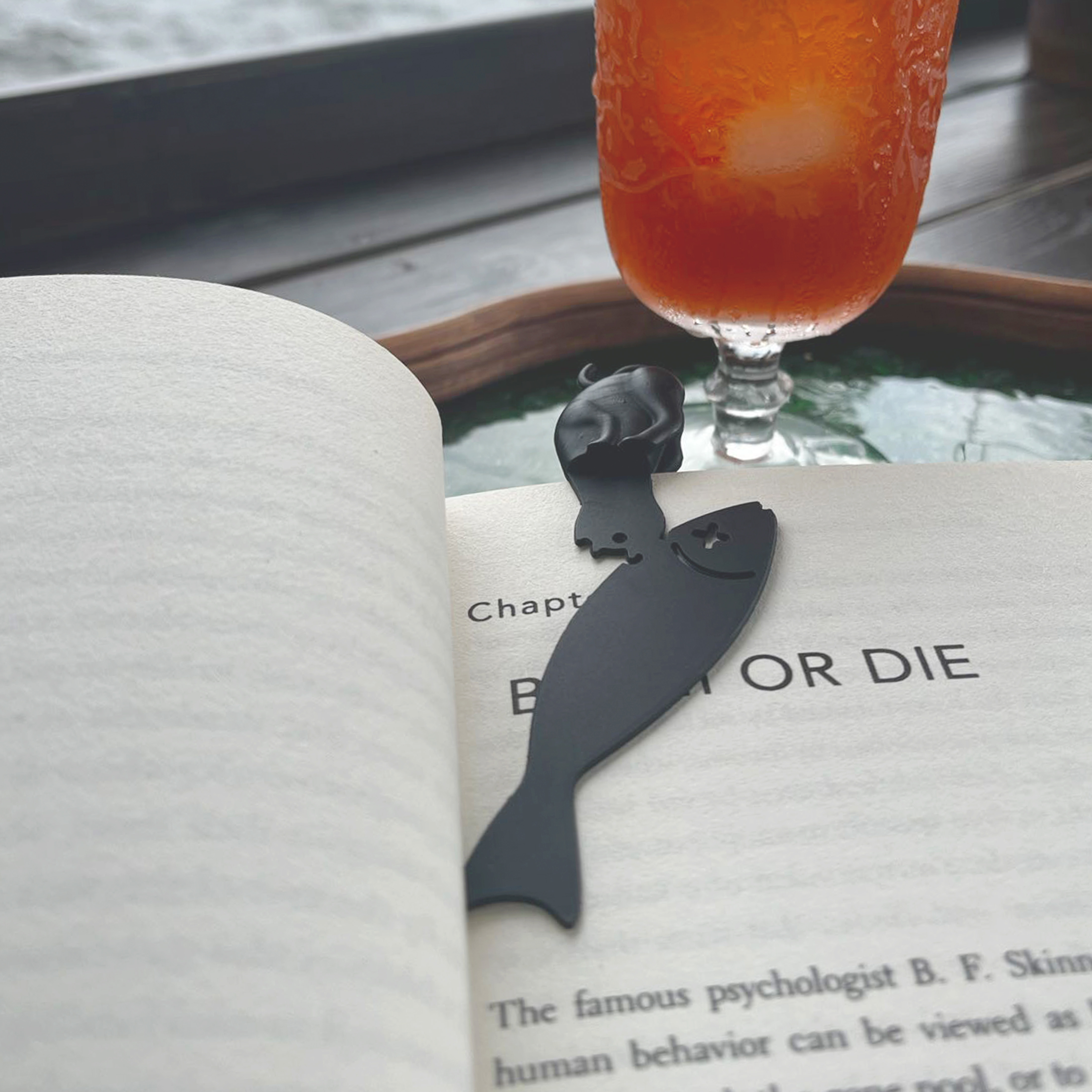 Kitty，fishing，bookmark，Cultural creation，