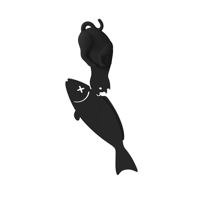 Kitty，fishing，bookmark，Cultural creation，