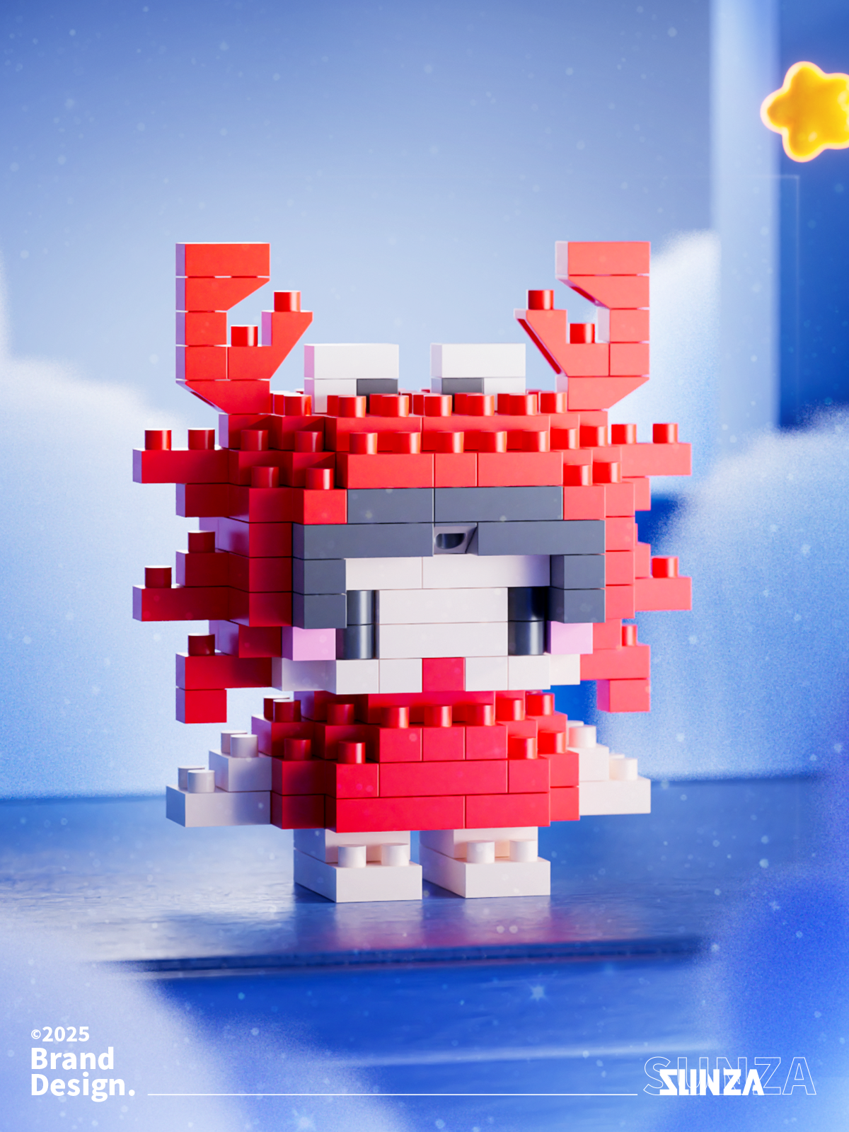 c4d，E-commerce diagram，Detail drawing，3D modeling，Twelve constellations，Render，Building blocks，3D design，