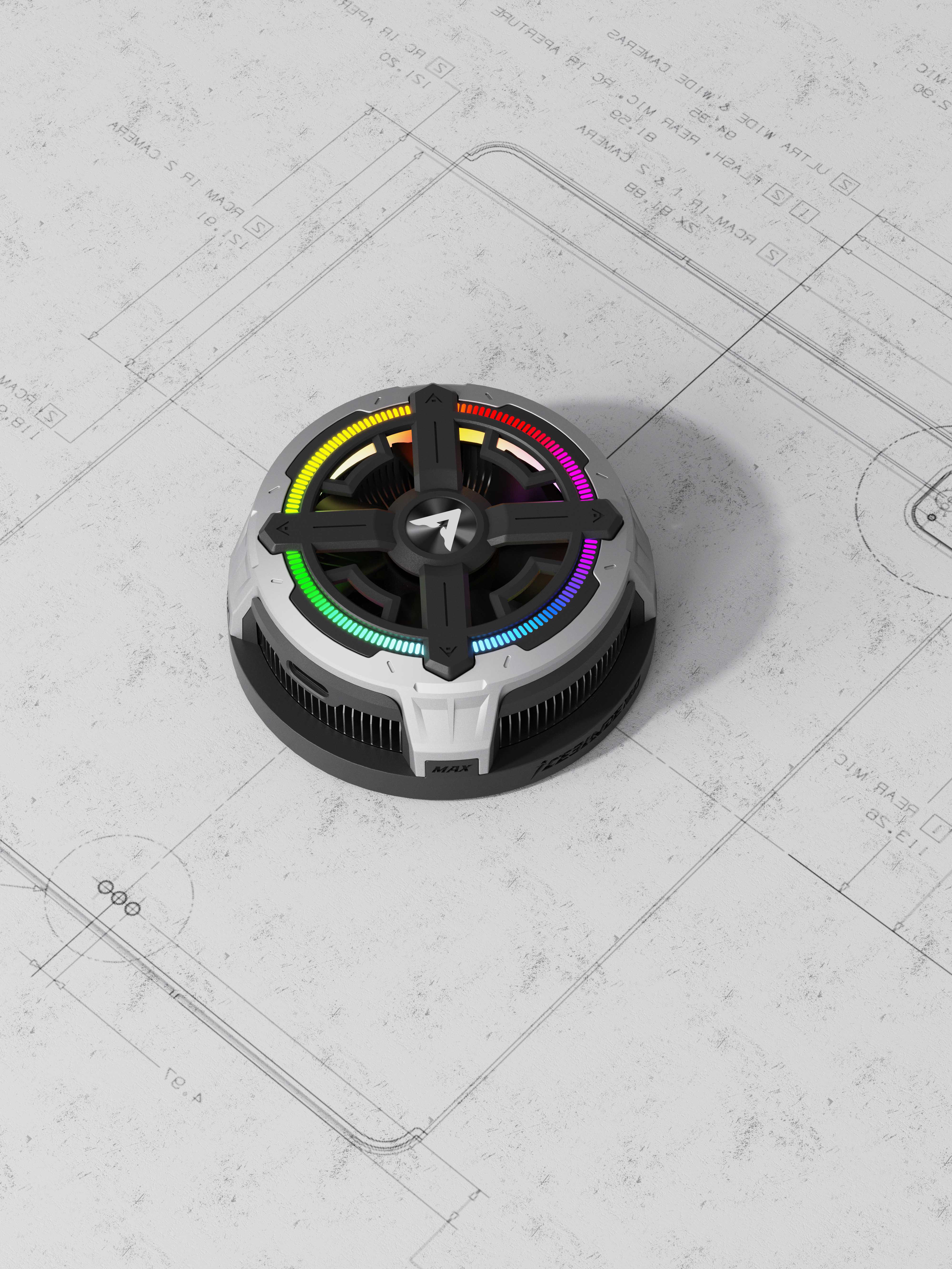 Flat radiator，radiator，B2max，Game accessories，PIVA，Paiwei，Max II，Cooling Artifact，