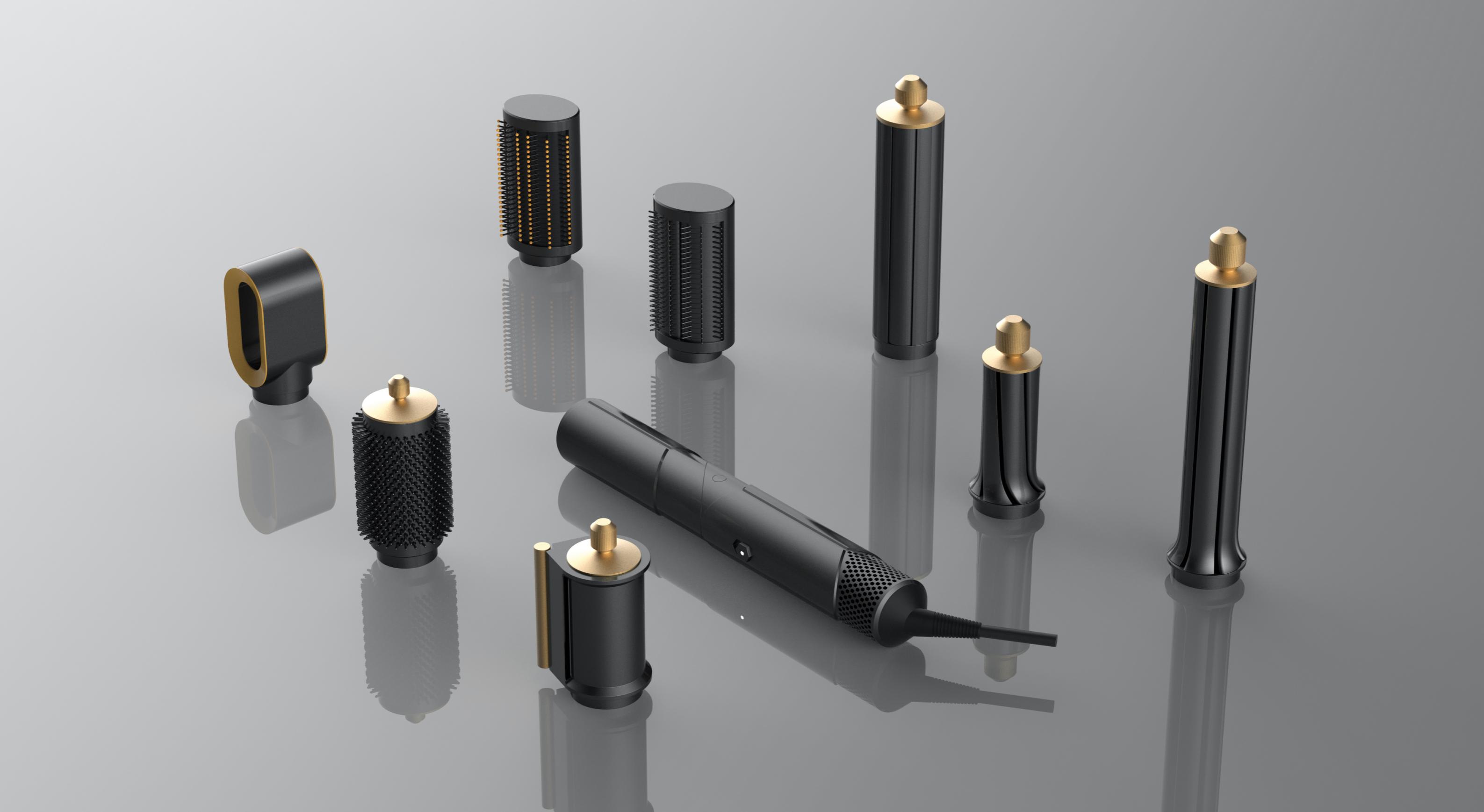 hair drier，Smart appliances，Creative design，Functional integration，Folding portable，Home，travel，Sense of science and technology，