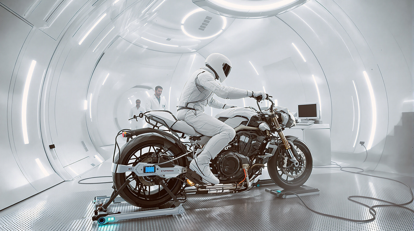 motorcycle，Magnetic adsorption，science fiction，Weapons Manufacturing，phantom，