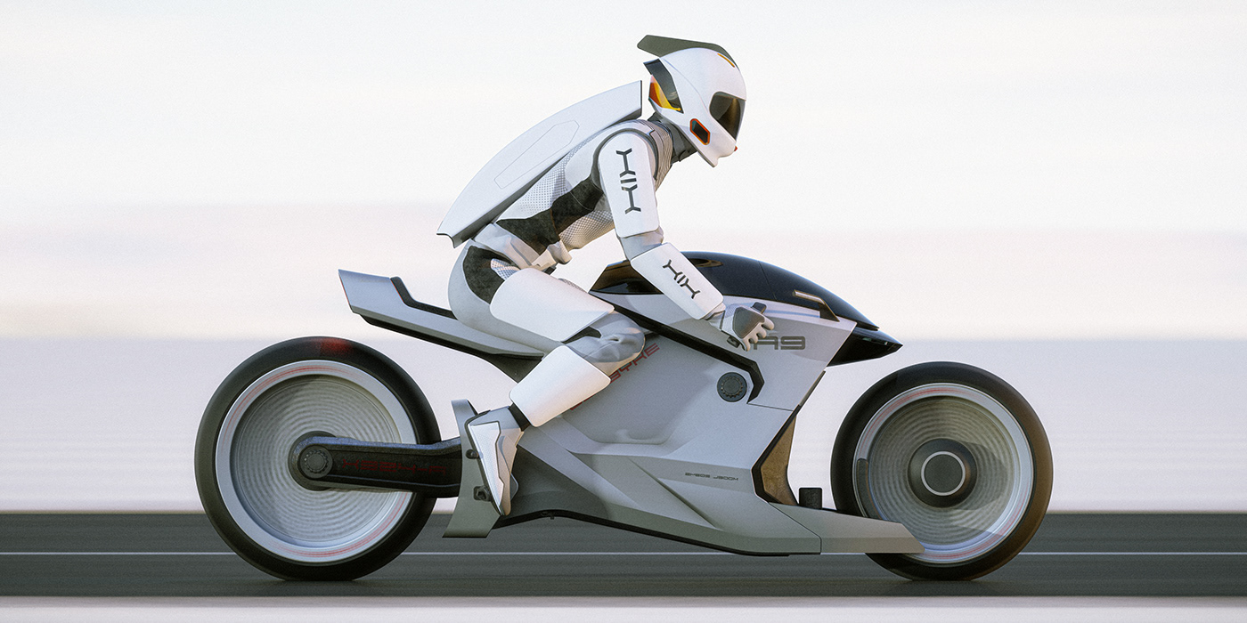 motorcycle，Magnetic adsorption，science fiction，Weapons Manufacturing，phantom，
