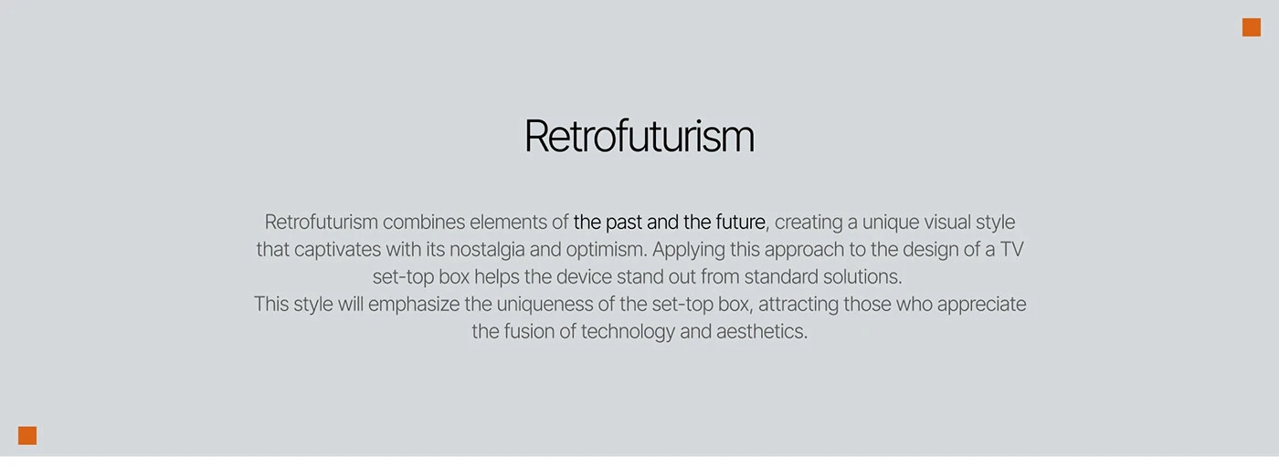 V1 TV Set-Top Box，Set top box，Remote control，Tricolor，Retro Design ，