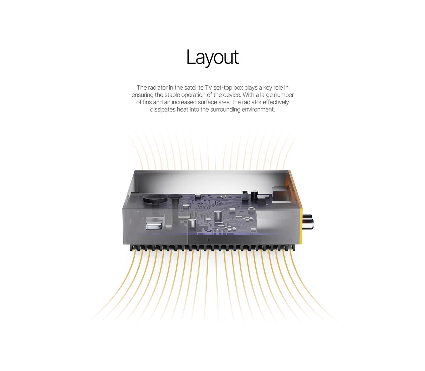 V1 TV Set-Top Box，Set top box，Remote control，Tricolor，Retro Design ，