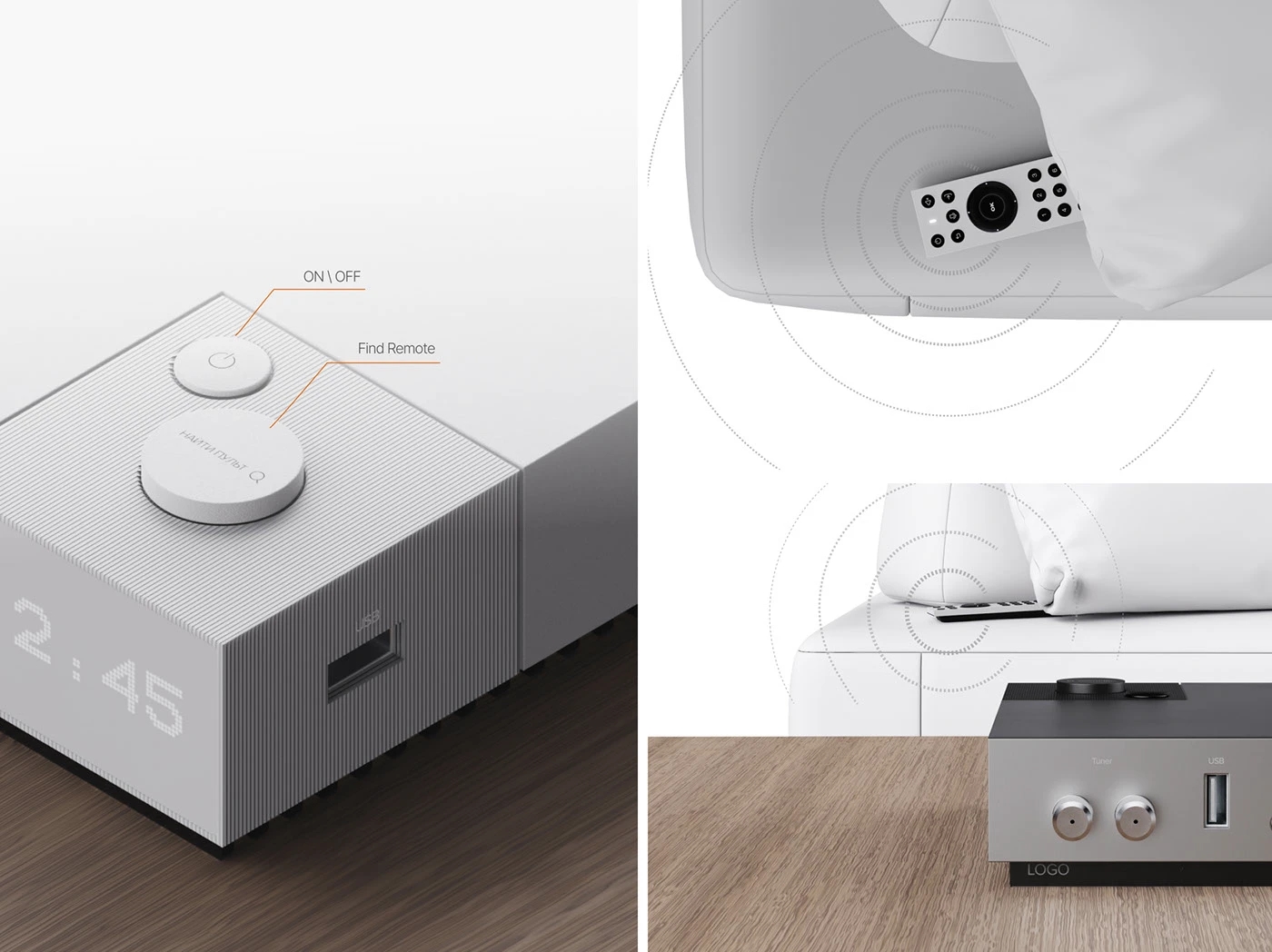 V1 TV Set-Top Box，Set top box，Remote control，Tricolor，Retro Design ，