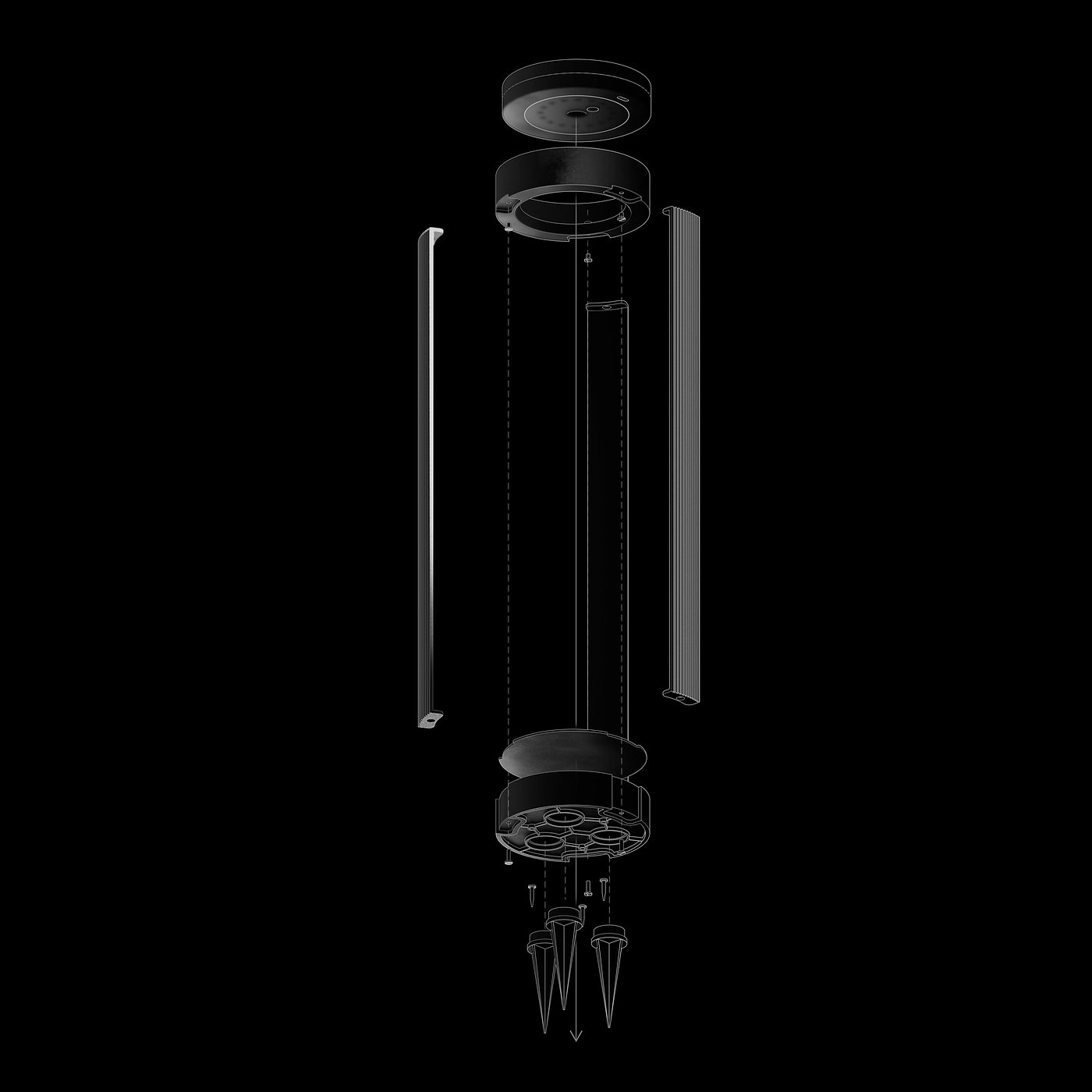 Lamp design，Outdoor lighting，lamps and lanterns，solar energy，modularization，Courtyard lamp，Wall lamp，Ground plug lamp，