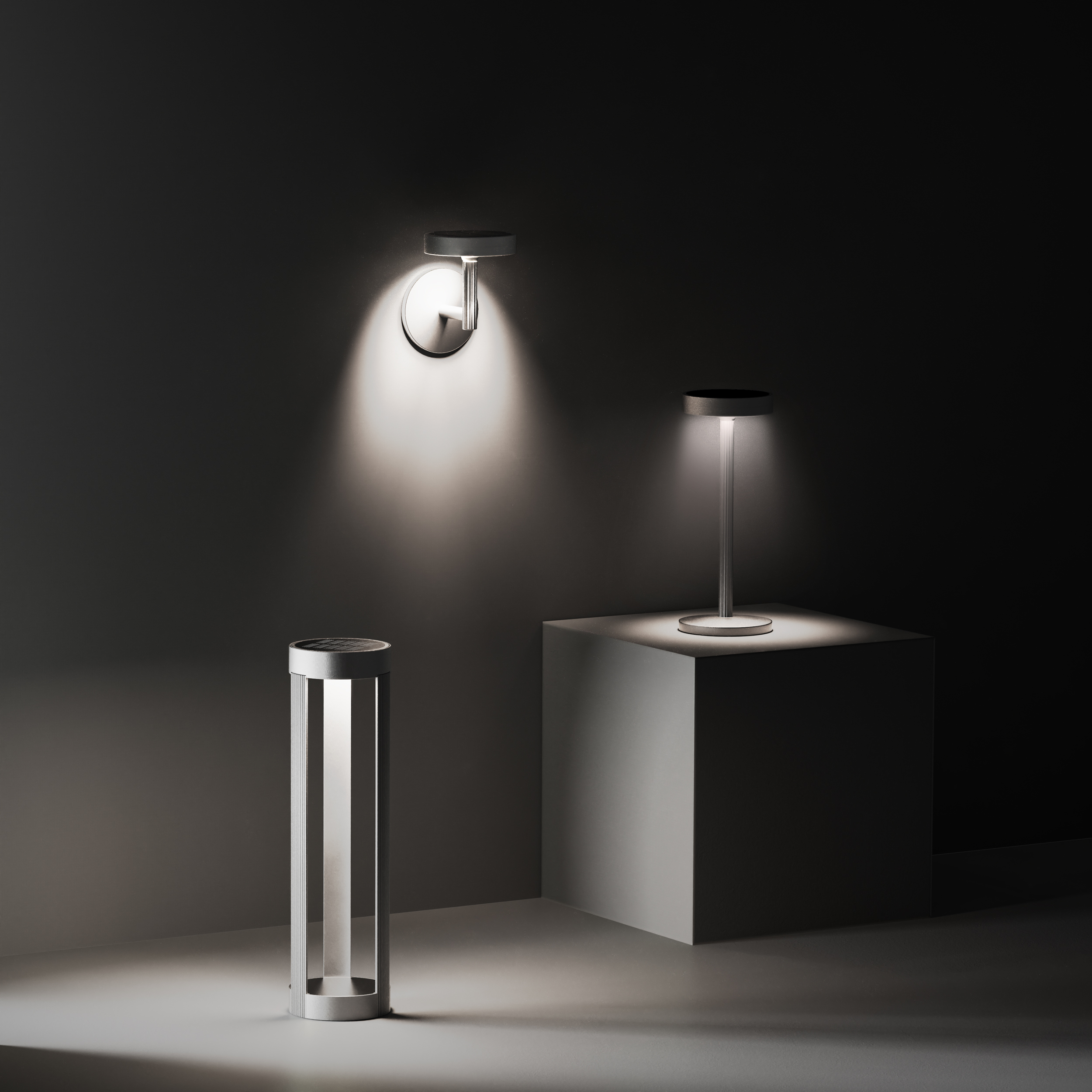 Lamp design，Outdoor lighting，lamps and lanterns，solar energy，modularization，Courtyard lamp，Wall lamp，Ground plug lamp，