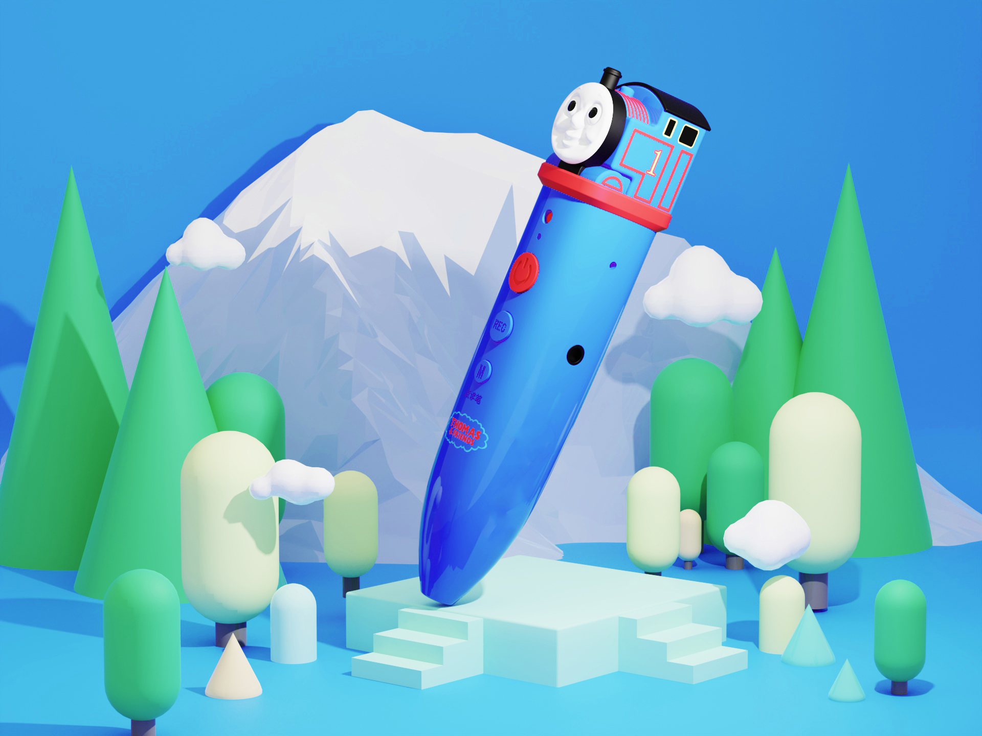 Point reading pen，Thomas Point Reading Pen，Thomas Train，small train，Children's Toys，Derivative design，Joint design，Joint Products，