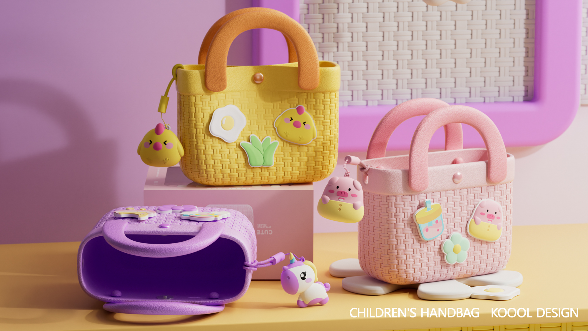 Children's Bags，Children's Backpack，Original design，Color matching，Cartoon，