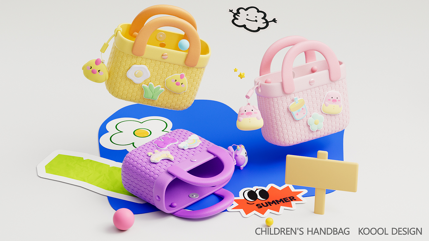 Children's Bags，Children's Backpack，Original design，Color matching，Cartoon，